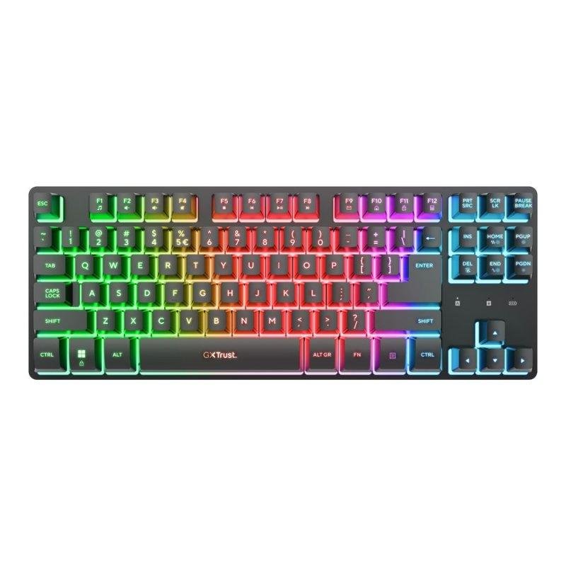 Detalle 2 de Trust GXT 832 Thado Teclado mecánico inalámbrico RGB — Layout ES
