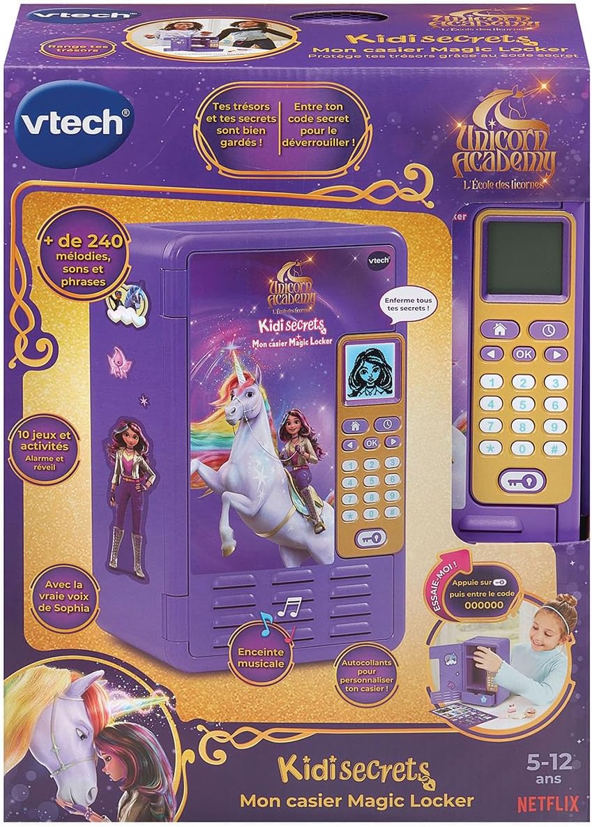 Thumbnail 3 de VTech KidiSecrets Mon Casier Magic Locker « L’École des Licornes » : coffre secret avec code et musique (FR)