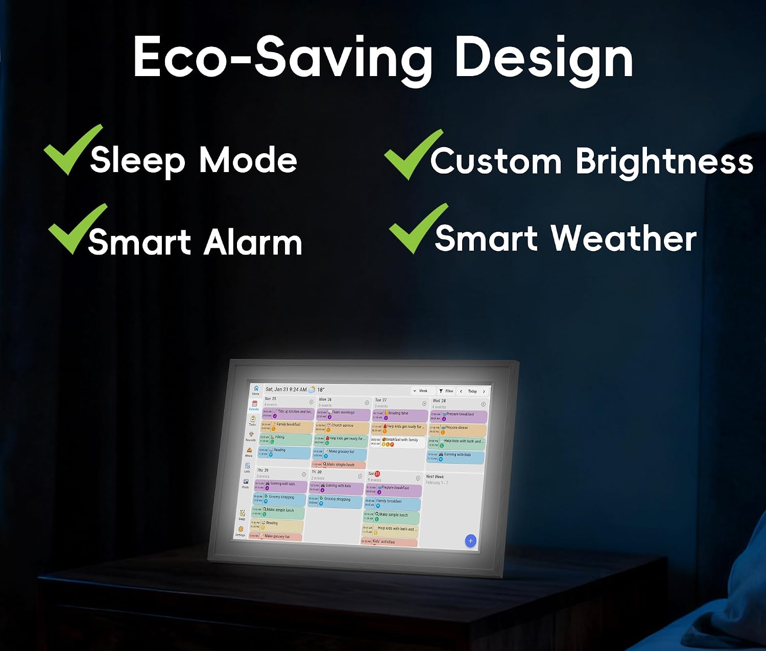 Detalle 2 de Digital Calendar 10.1-inch Smart Wall Planner