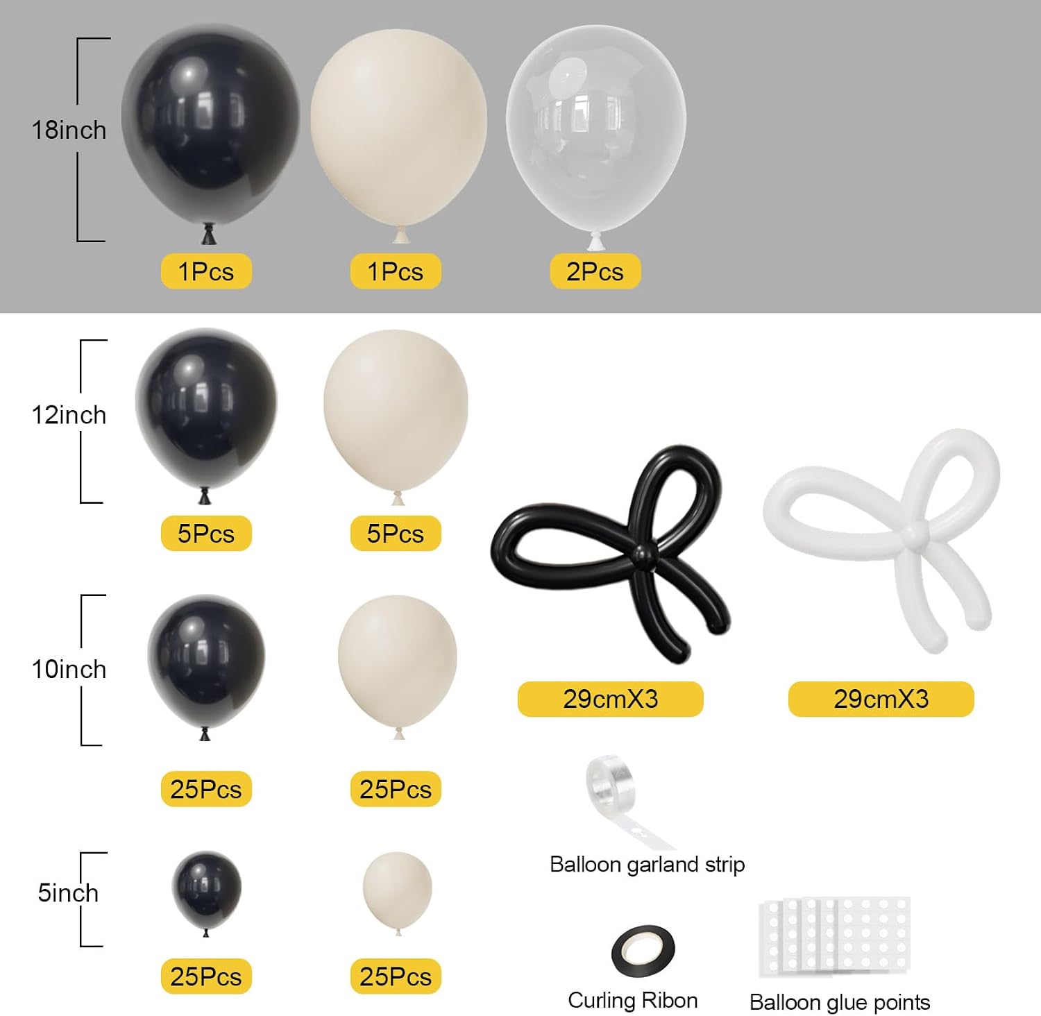 Detalle 1 de Balloon garland arch kit for 16Ft