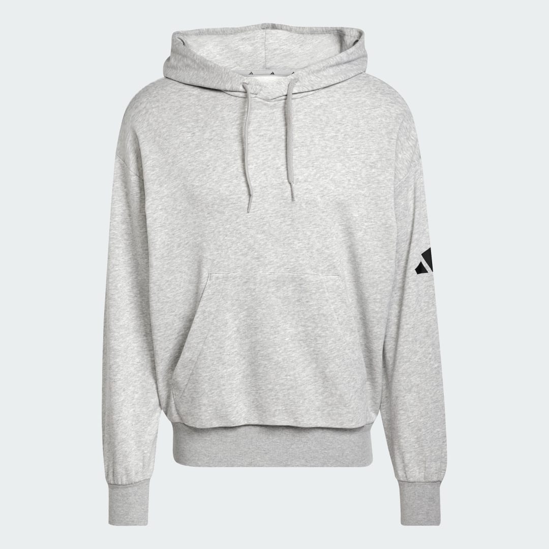 Detalle de Sudadera con capucha Essentials Loose-Fit 3 Bar Logo French Terry de Adidas
