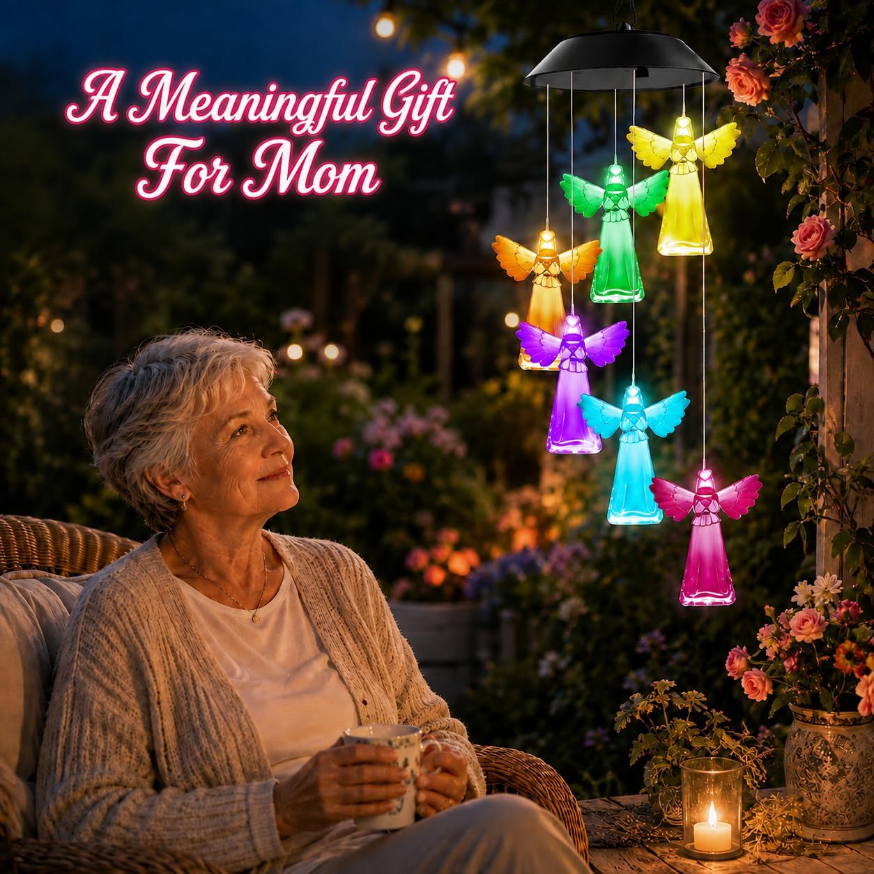 Detalle 2 de Winzwon Solar Angel Wind Chime