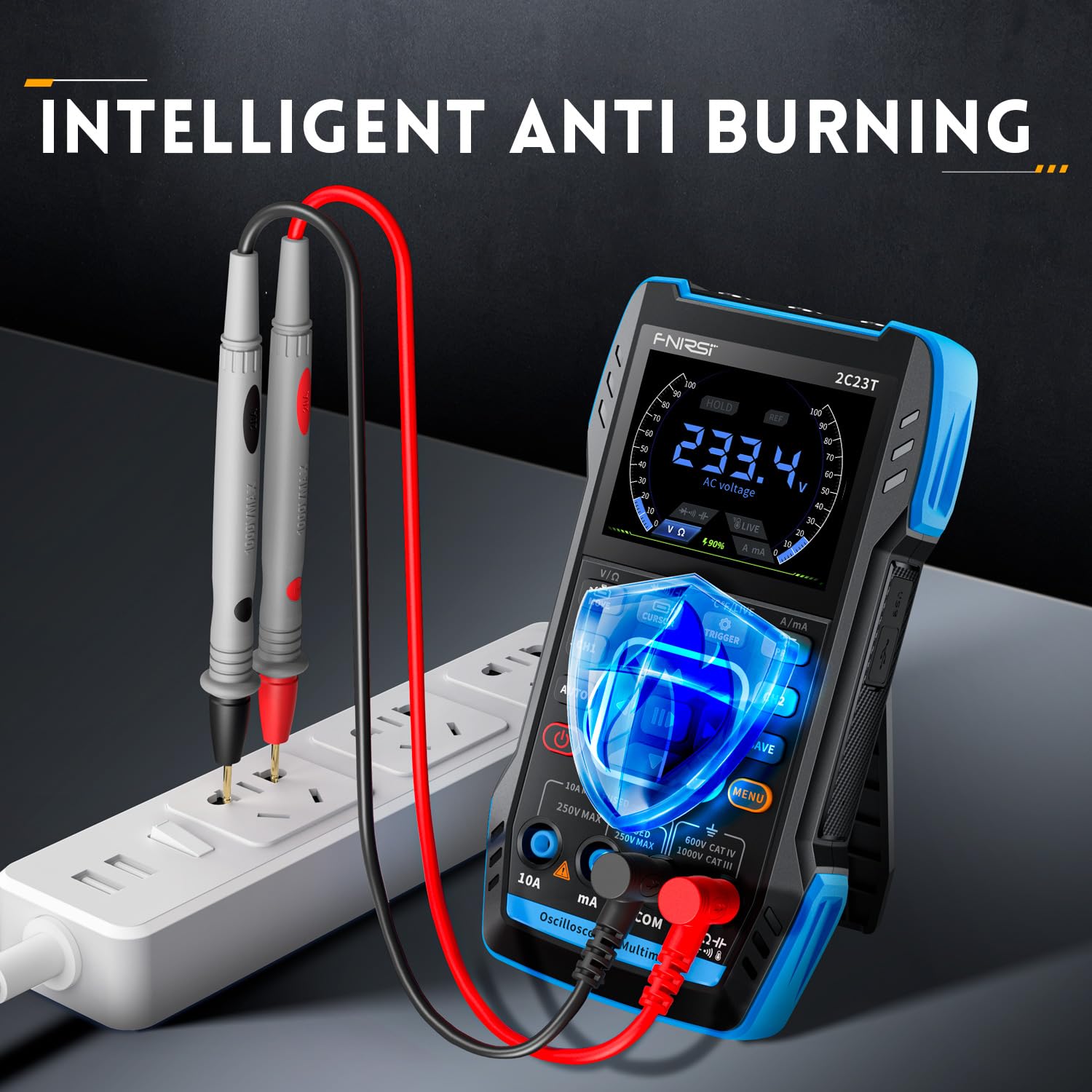 Thumbnail 4 de FNIRSI 2C23T 3-in-1 Handheld Oscilloscope Multimeter with DDS Generator