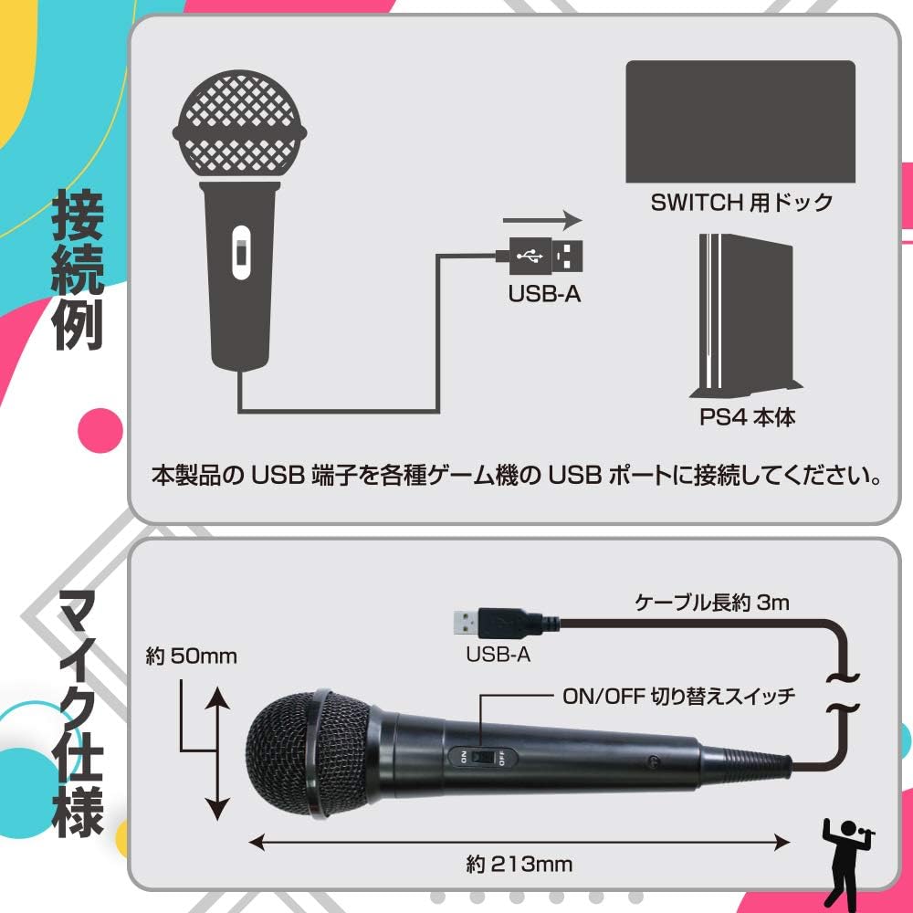 Detalle 2 de アローン ALG-MCSET マイク&カバーセット Switch/PS4対応、洗える静音ウレタン付き