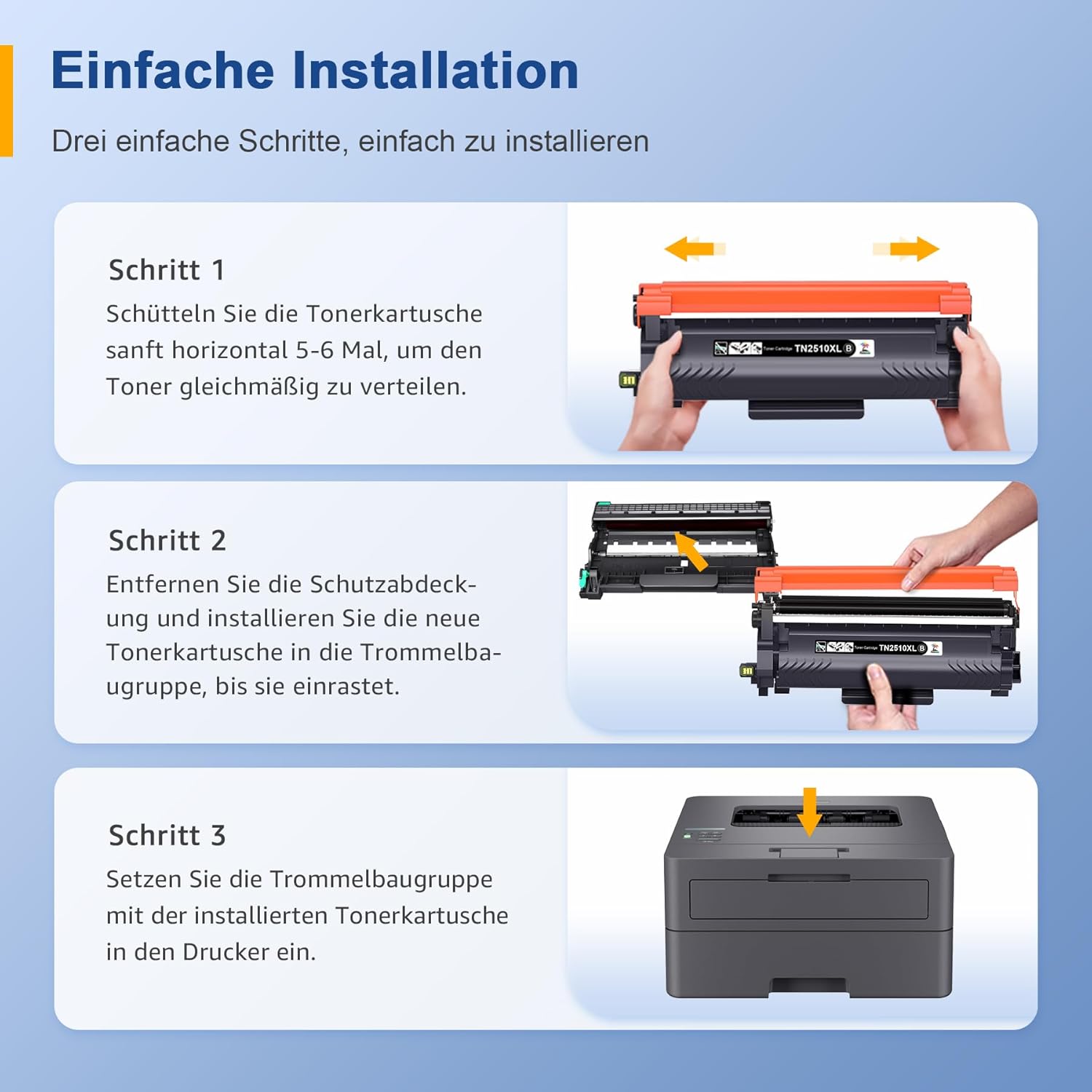 Thumbnail 6 de Palmtree TN2510/ TN2510XL – Kompatibler XL-Toner für Brother HL-/MFC-Drucker