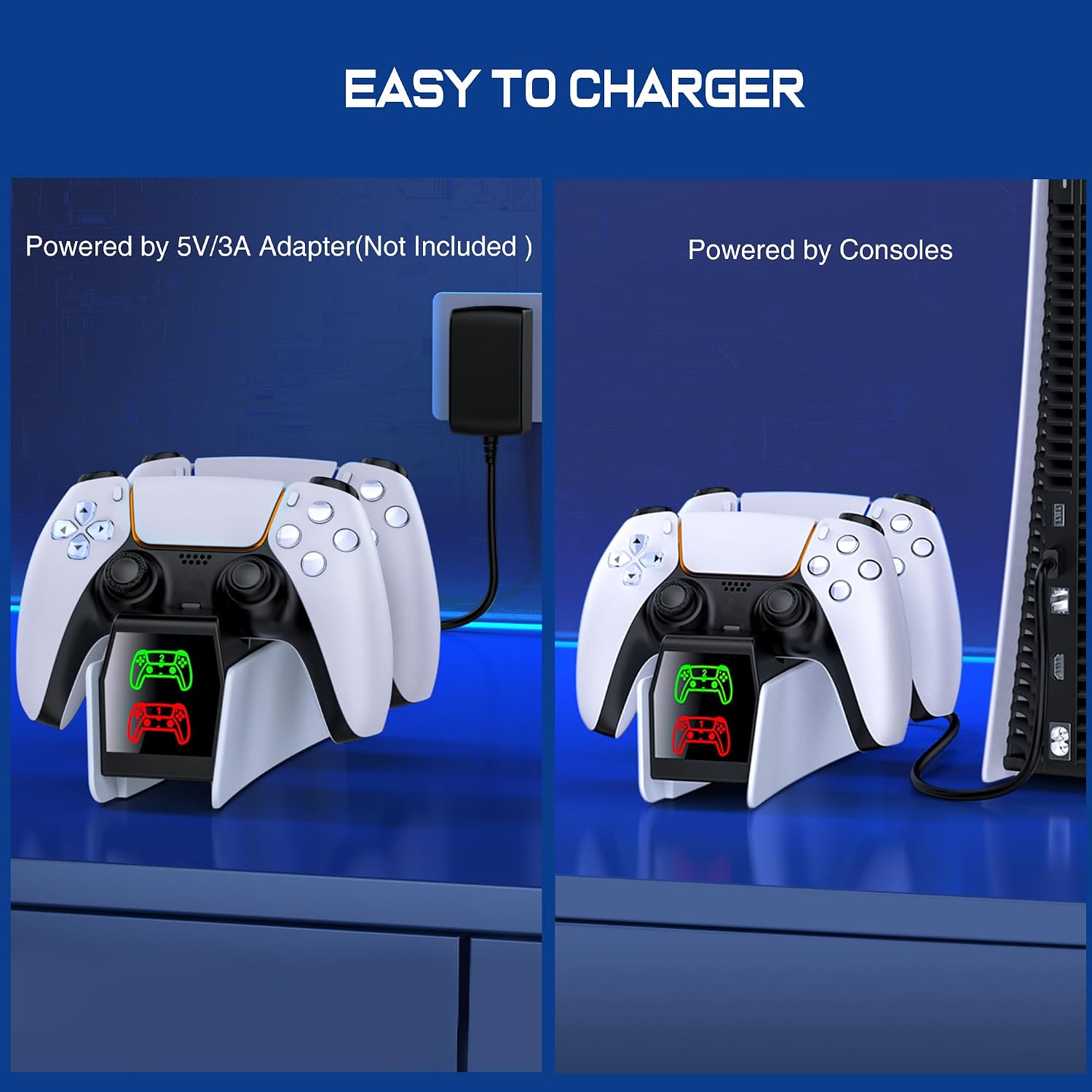 Thumbnail 5 de HASACOOL PS5 Controller Charger Station 2.5h