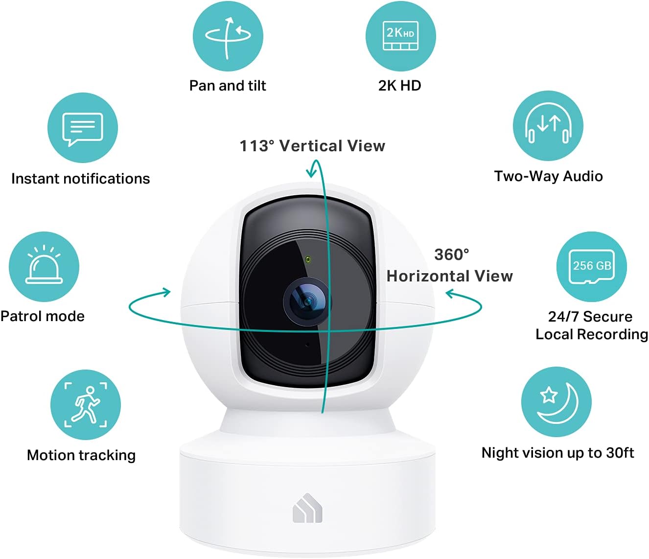 Detalle 2 de Kasa 2K QHD Pan-Tilt Security Camera