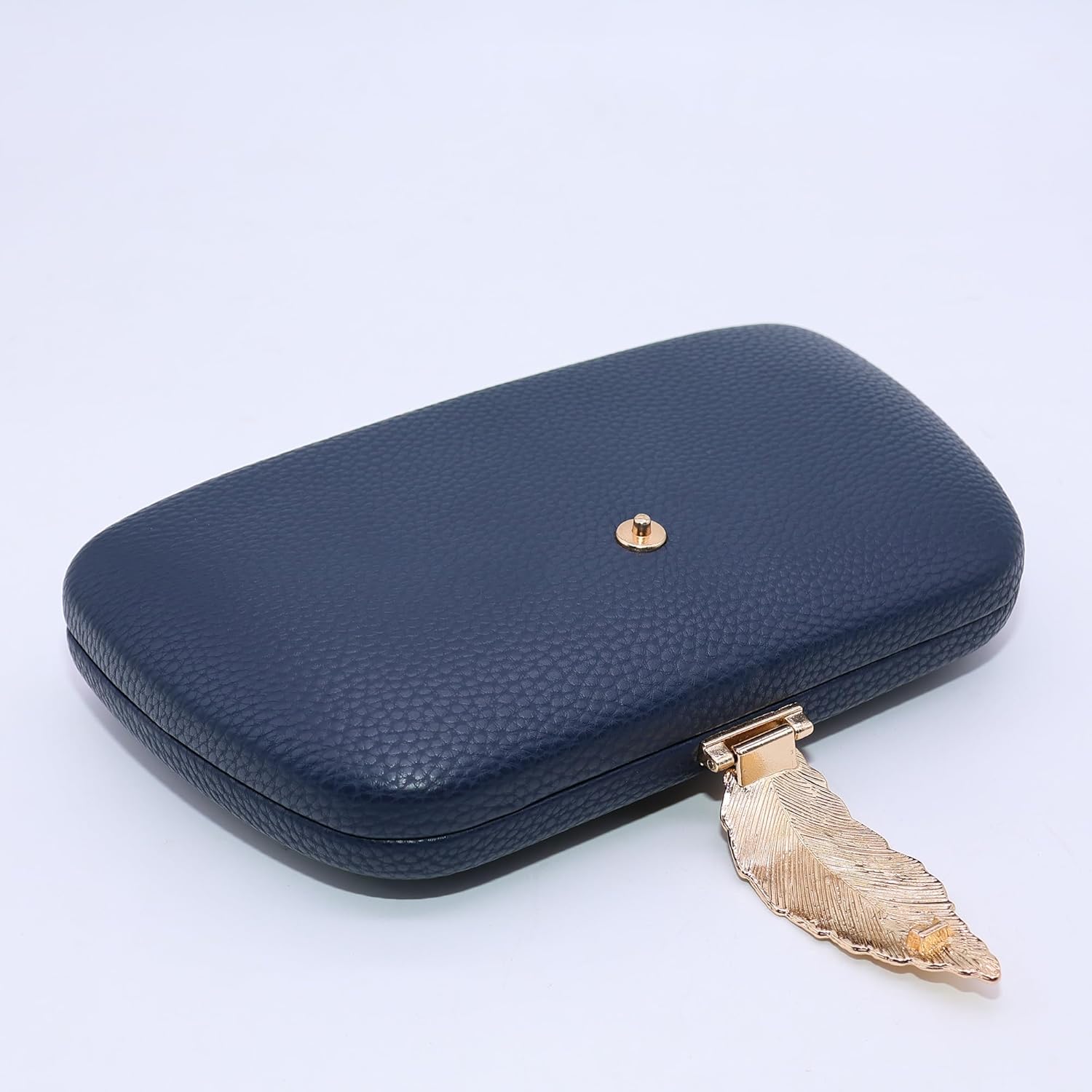Thumbnail 3 de Milisente Suede Clutch Bag for Women with Metallic Leaf Clasp and Shoulder Chain