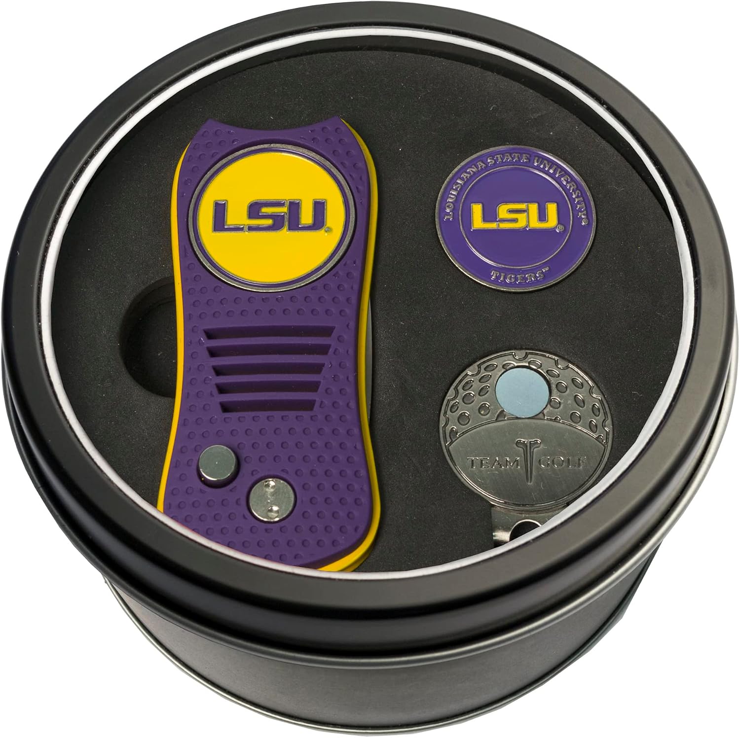 Detalle de Team Golf NCAA Gift Set Switchblade Divot Tool, Cap Clip & Enamel Ball Markers