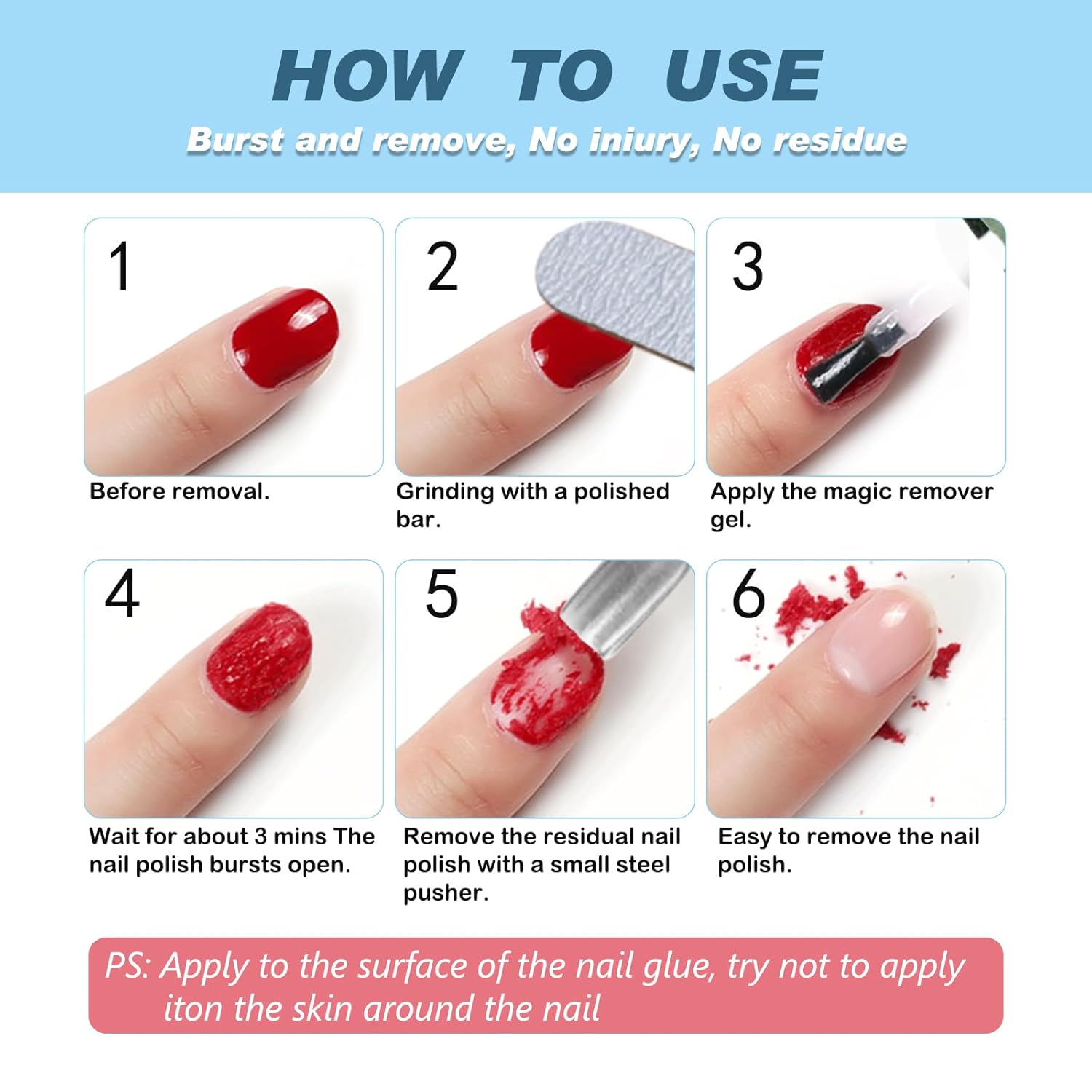 Detalle 2 de Gel Nail Polish Remover 15ml ๐