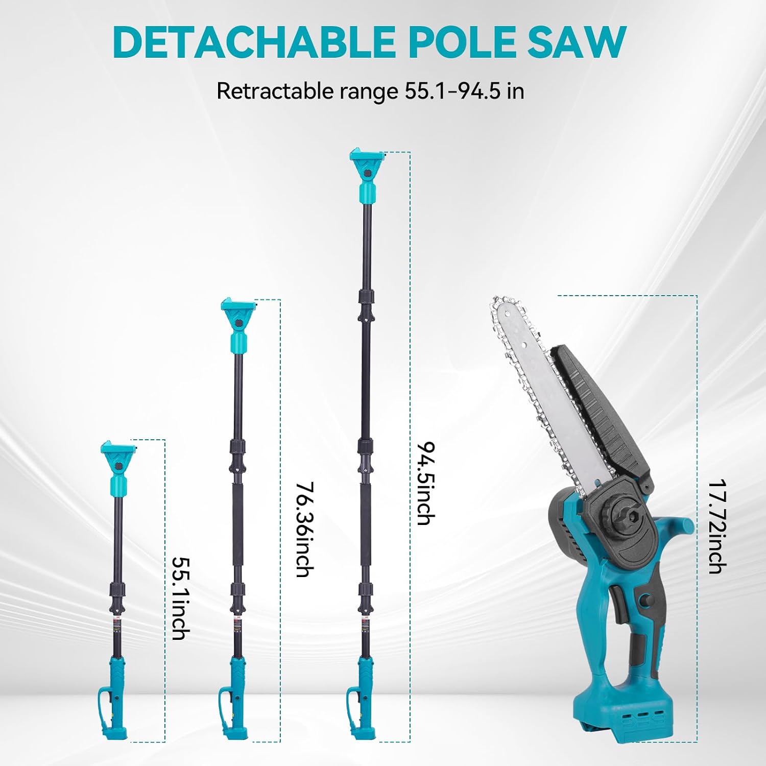 Thumbnail 5 de Yofidra Cordless Chainsaw 8" pole saw