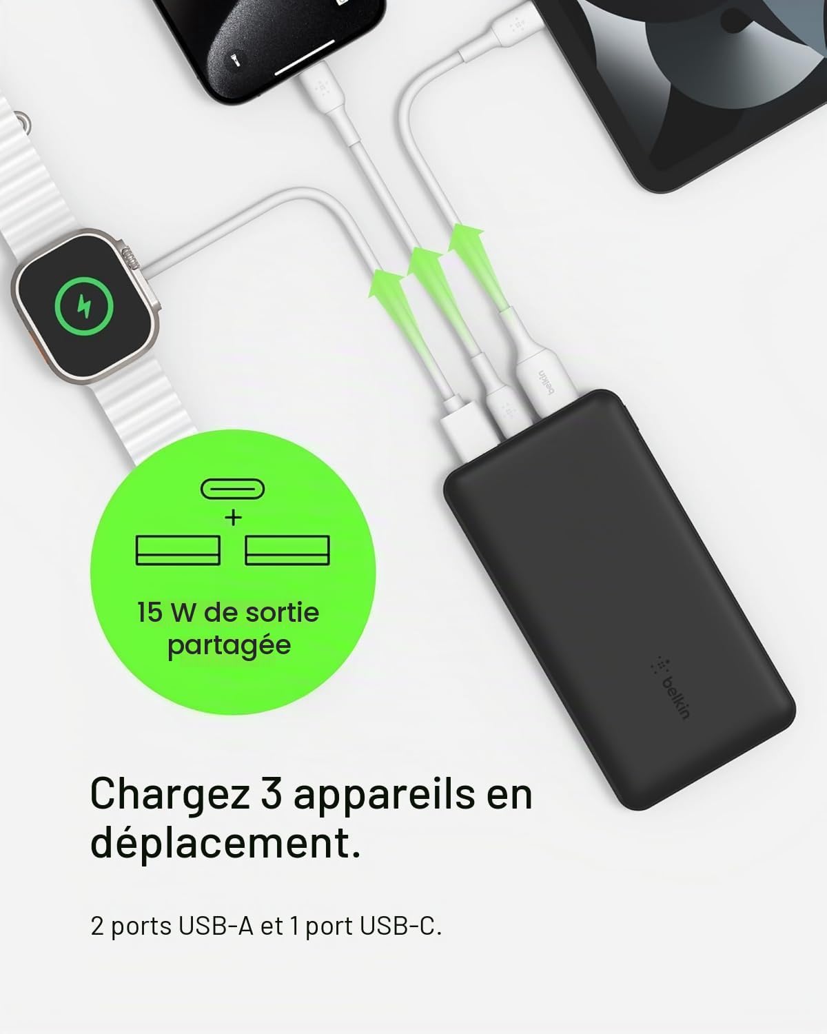 Thumbnail 3 de Belkin Batterie externe BoostCharge 10000mAh