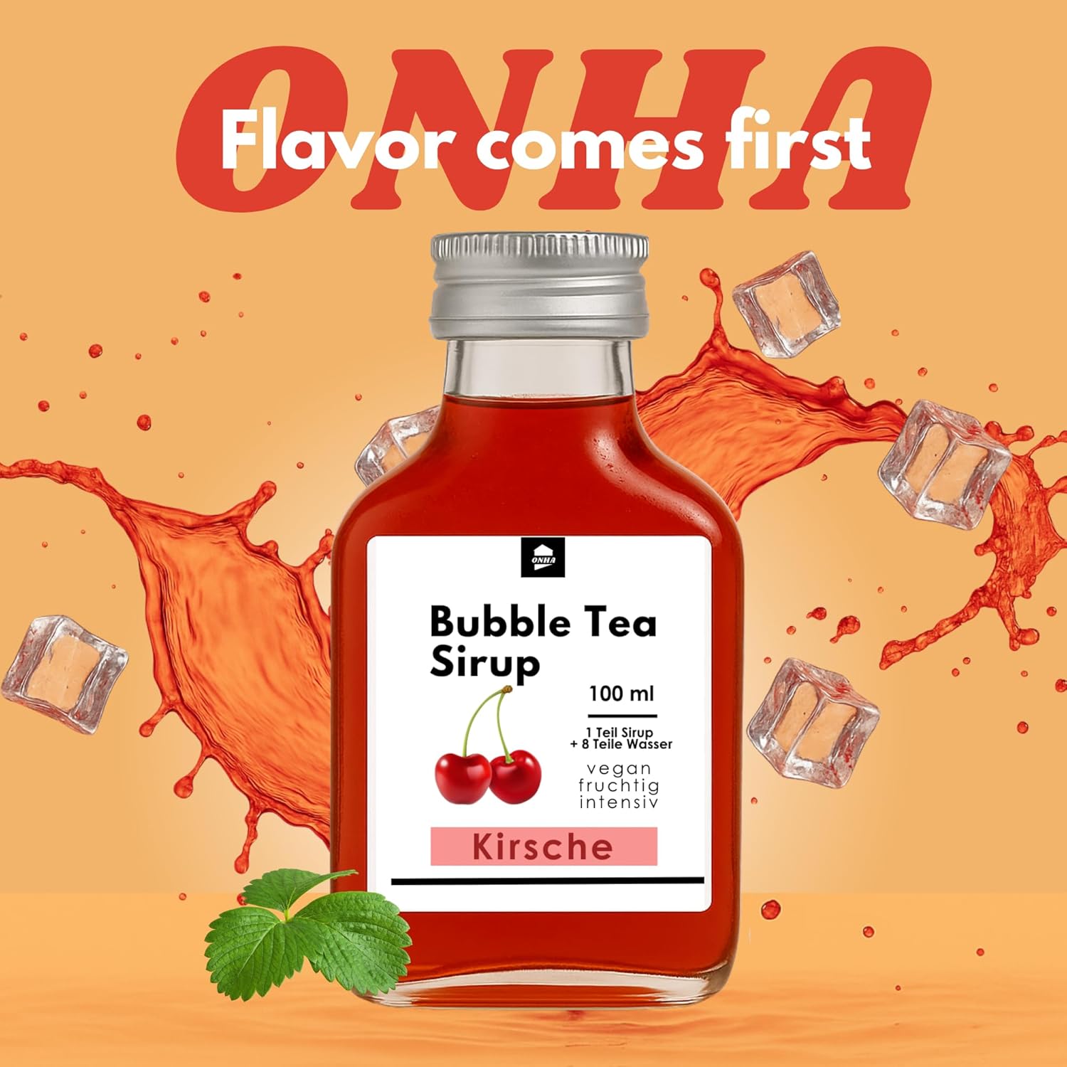 Thumbnail 5 de ONHA Bubble Tea Sirup 3er Set – fruchtig intensiver Geschmack (Himbeere, Kirsche, Wassermelone)