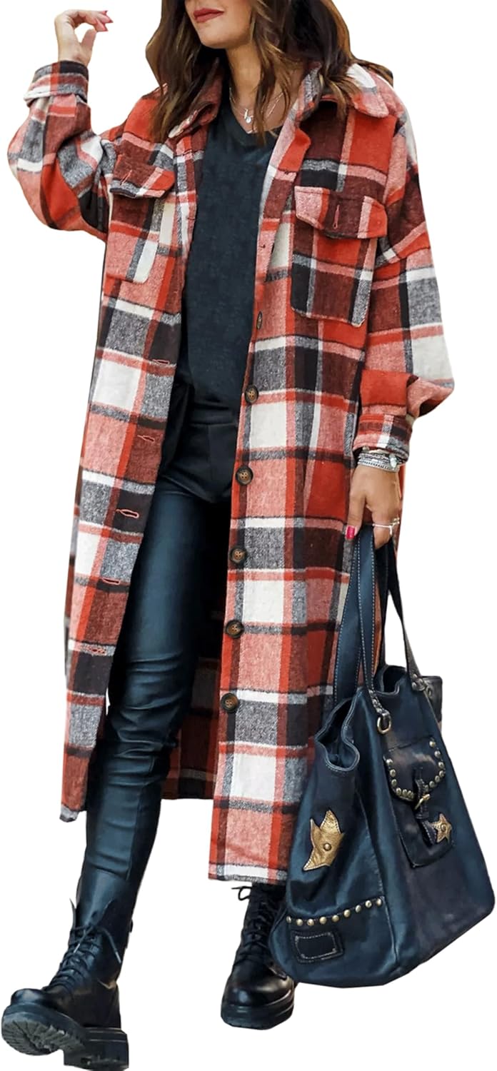 Detalle de SKIKYAN Flannel Shacket Oversized
