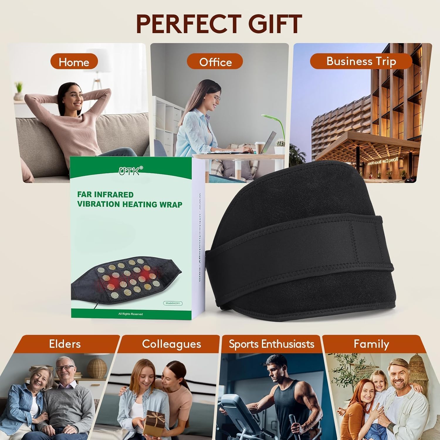 Thumbnail 6 de UTK Lower Back Heating Pad, XXL