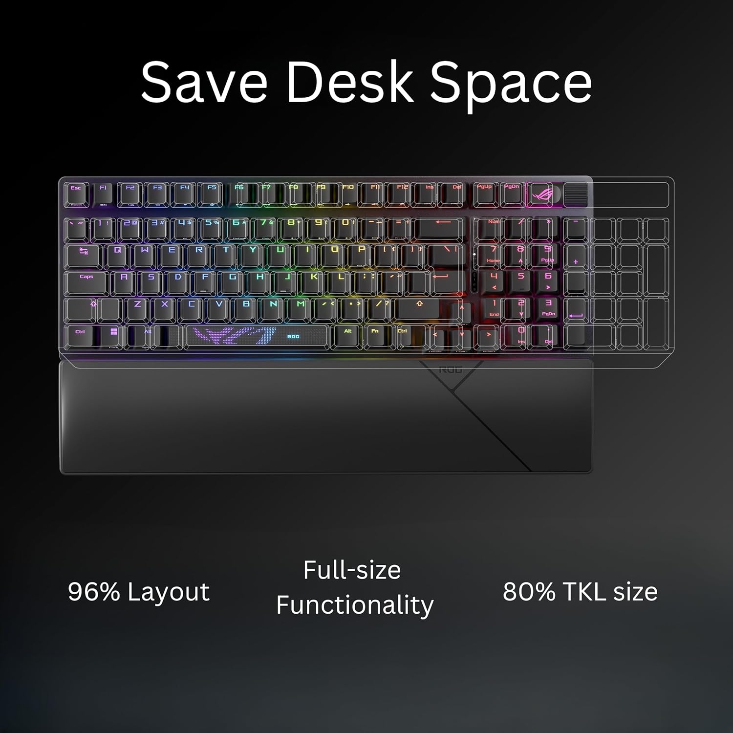 Detalle 2 de ASUS ROG Strix Scope II 96 Wireless mechanical keyboard