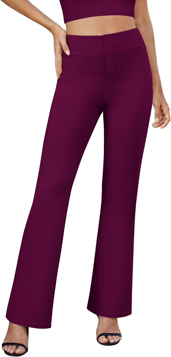 Detalle 2 de DLOODA Women's Bootcut Dress Pants, 80% Polyester
