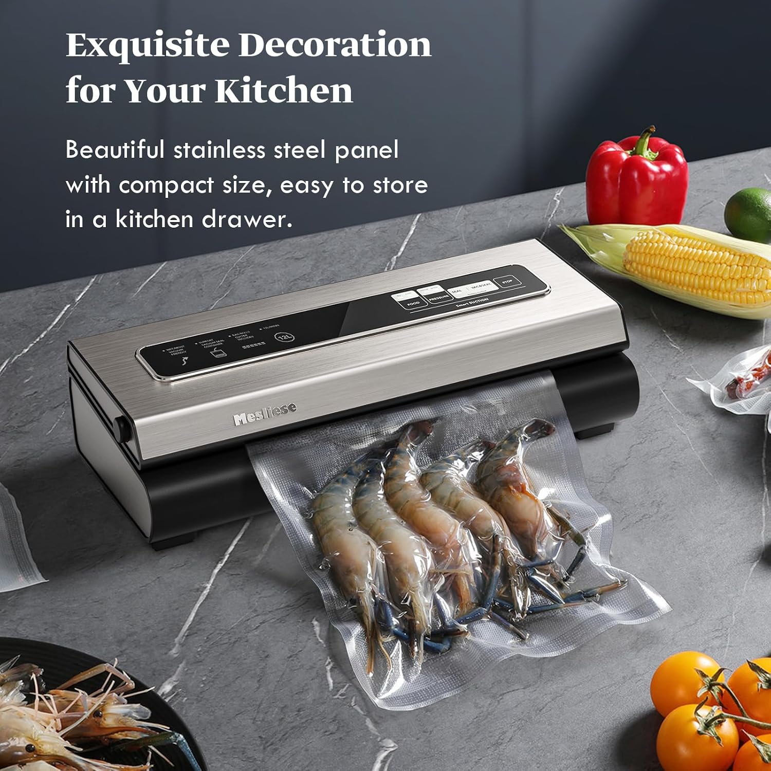 Detalle de Mesliese Vacuum Sealer, 90 kPa Suction