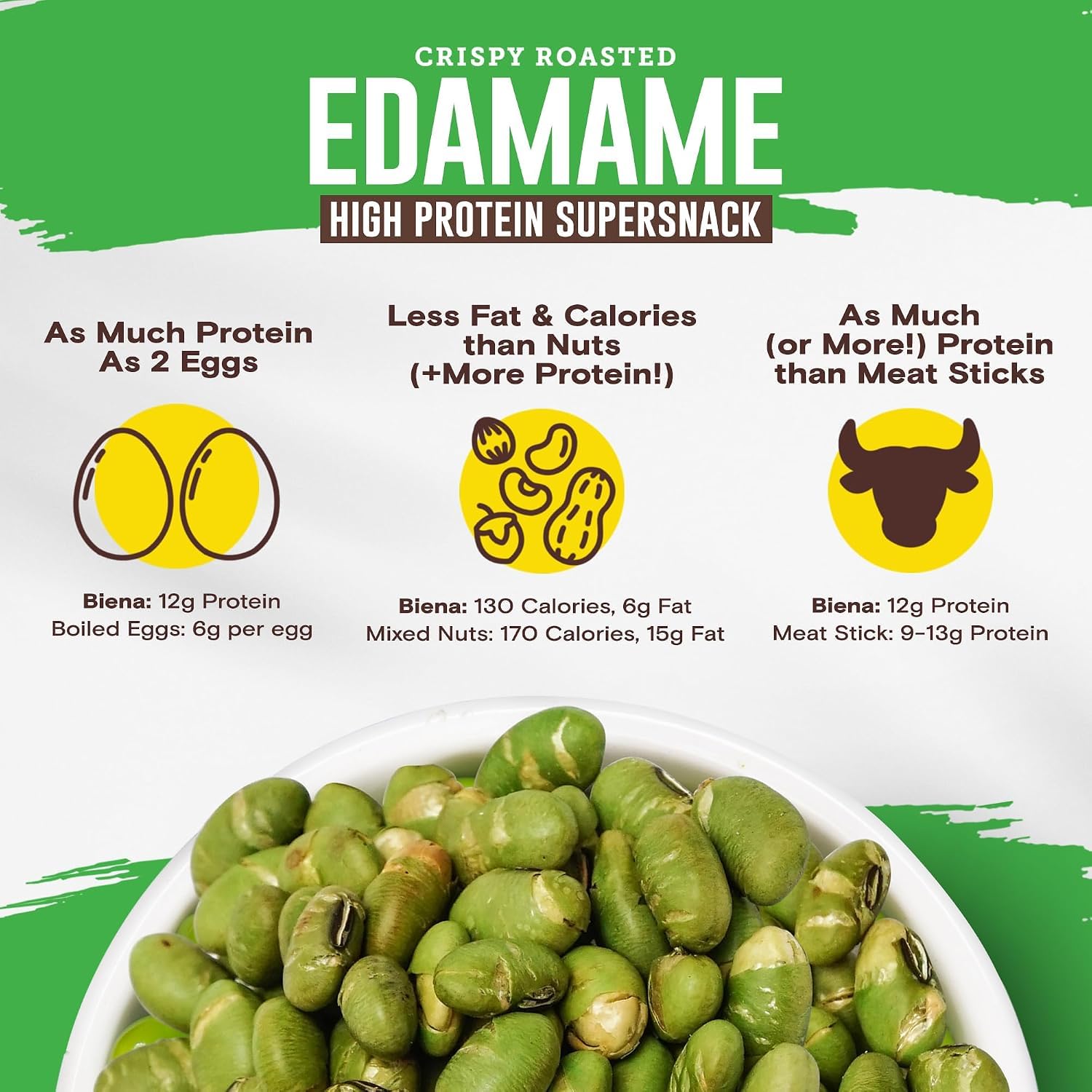 Detalle de Biena Edamame Snack 21-Count Variety Pack