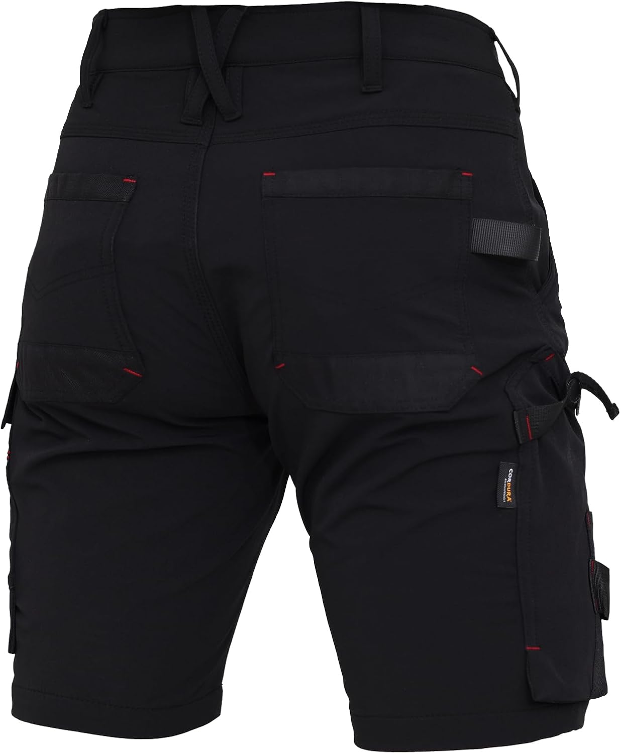 Detalle 2 de WORK IDEA Damen Slim-Fit Stretch Arbeitsshorts – strapazierfähig, flexibel und stilvoll