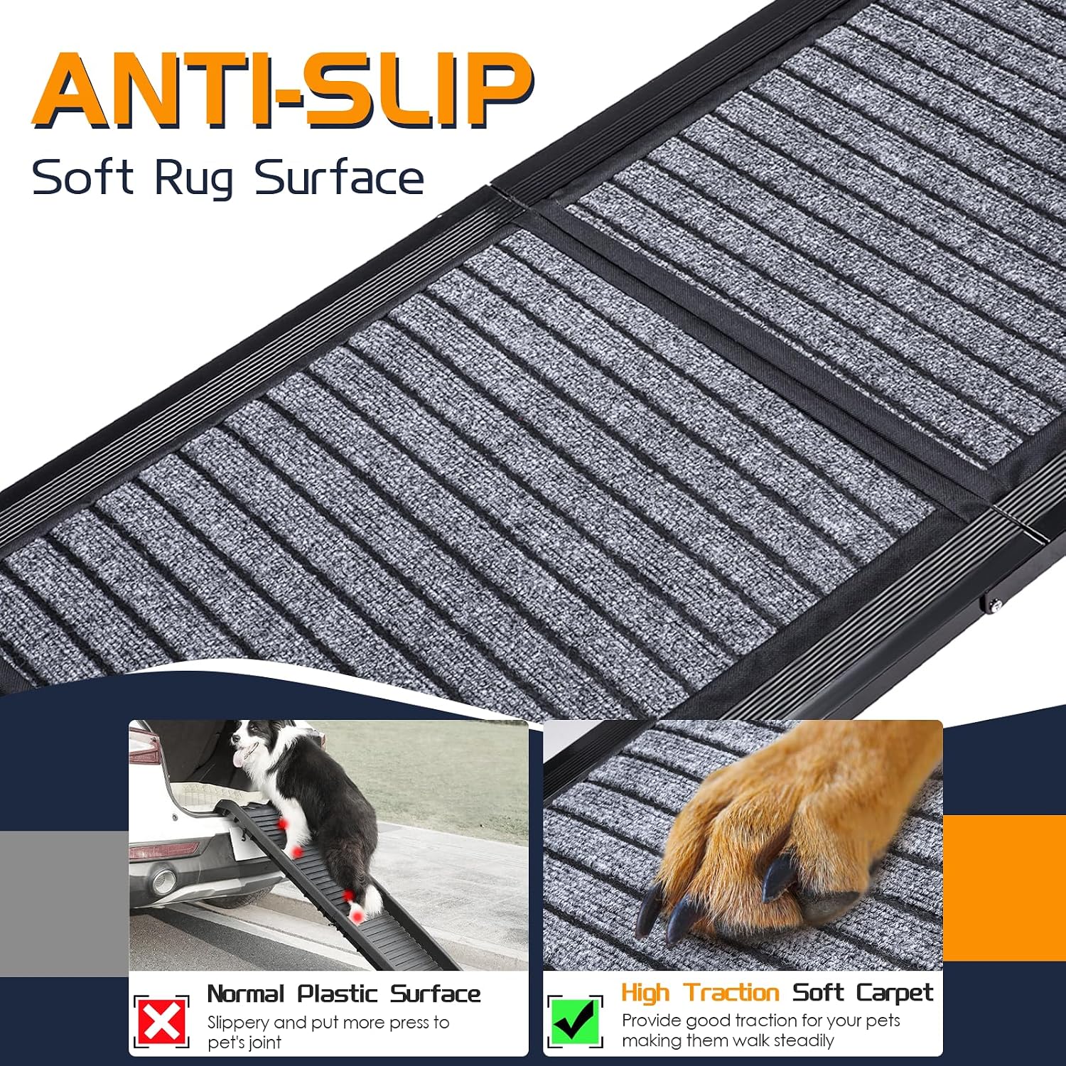 Detalle 2 de Extra Long 170cm Folding Dog Car Ramp 115kg