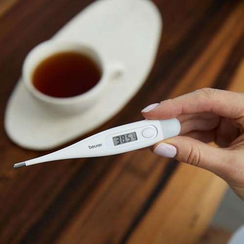 Detalle 2 de Beurer FT09: Termómetro digital y corporal resistente al agua, precisión de ±0,1 °C