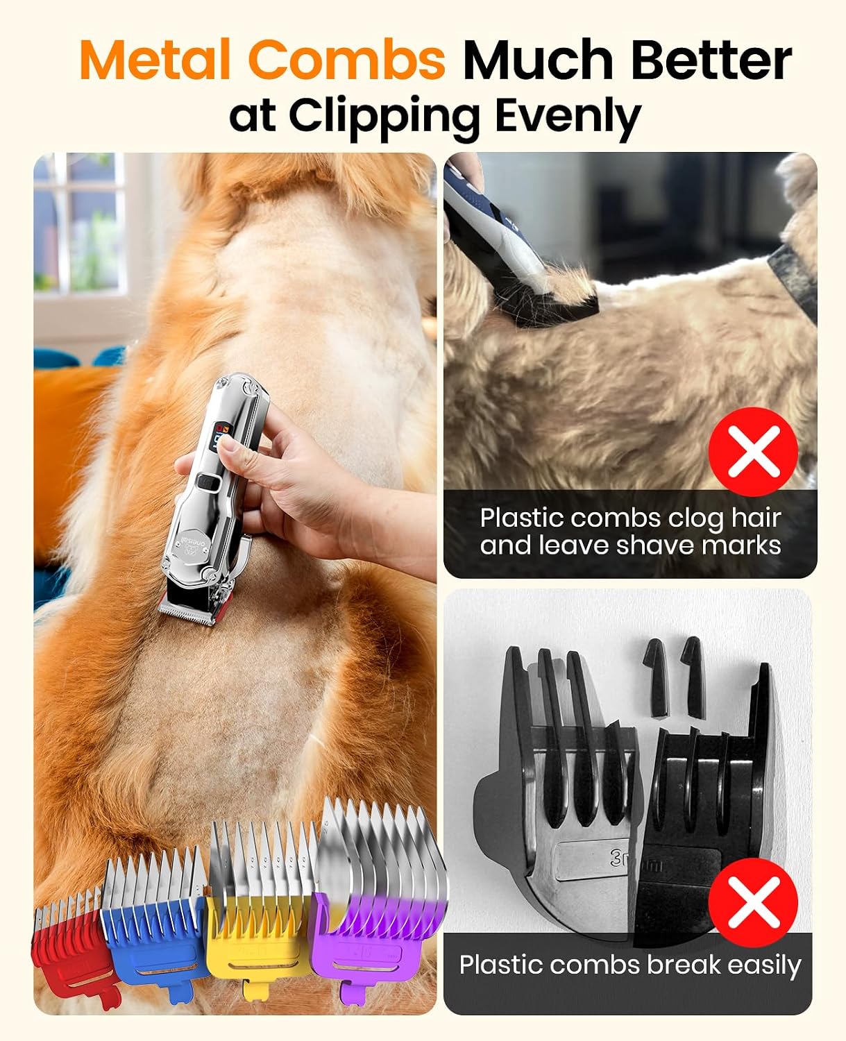 Detalle de oneisall Cordless Dog Clippers Rechargeable Kit