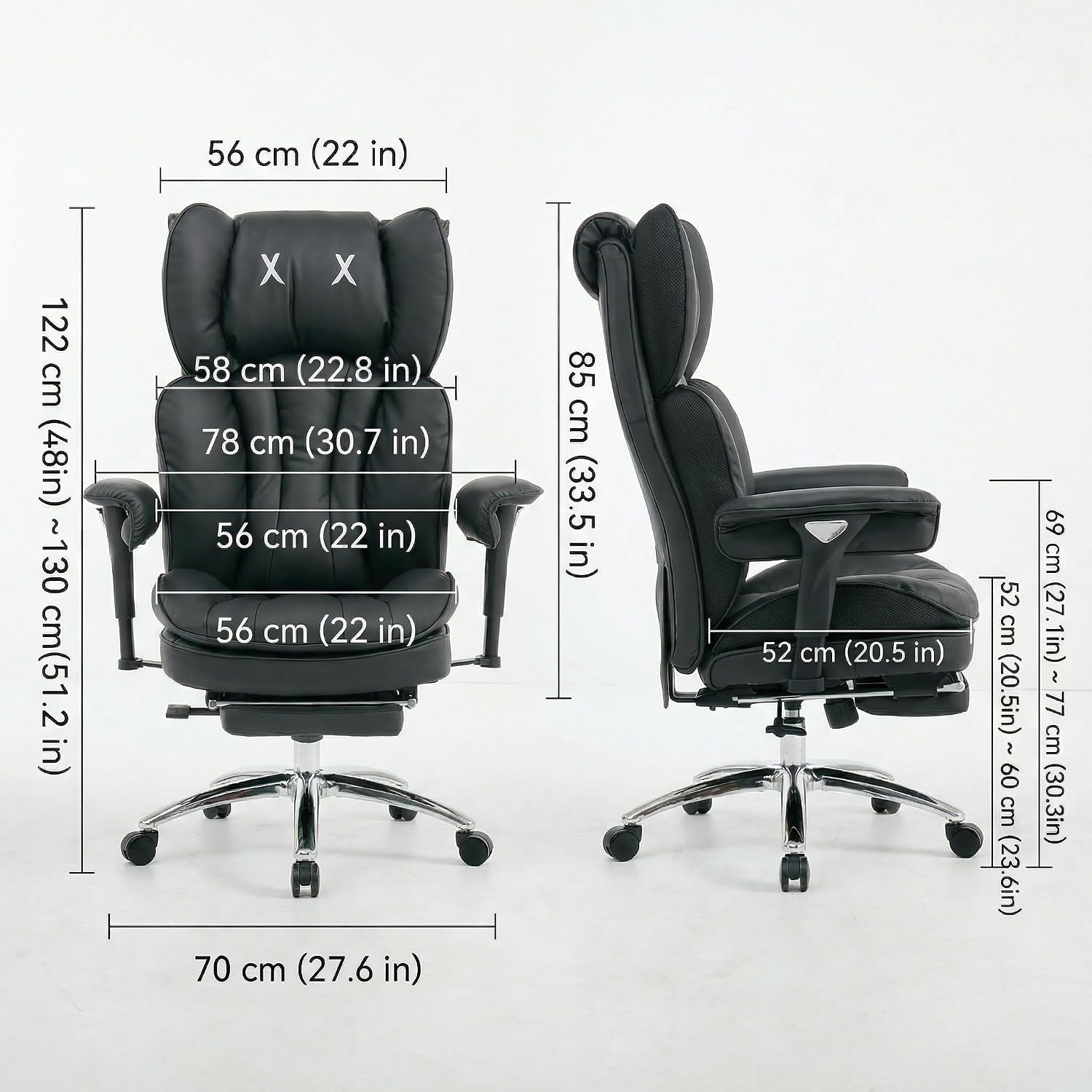 Detalle de ATMILD Big and Tall Office Chair, 400 lbs