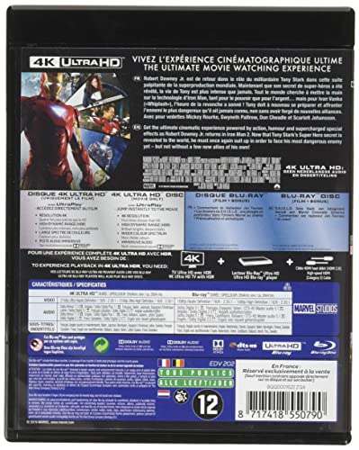 Detalle 2 de Iron Man 2 – 4K Ultra HD + Blu-Ray (Disney)