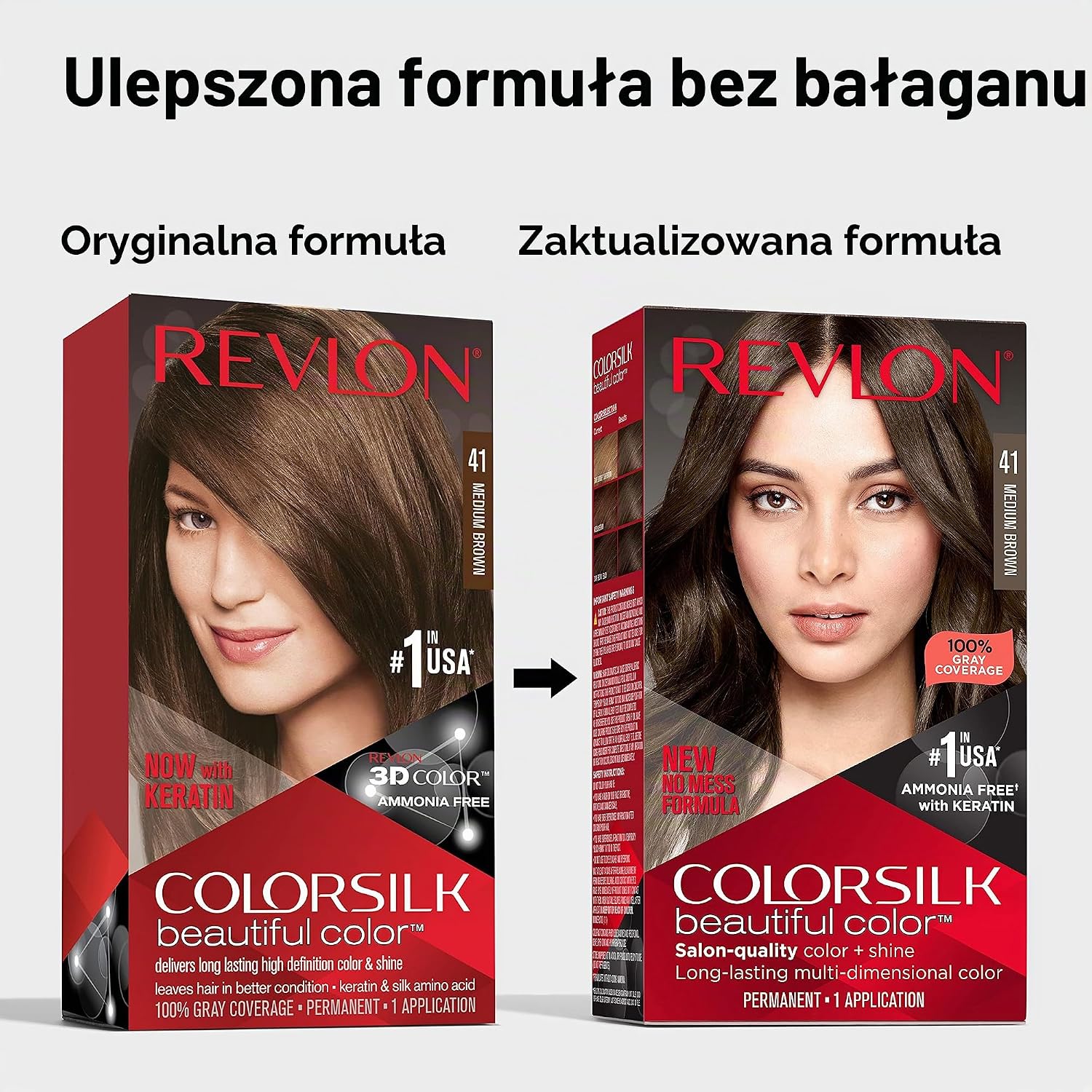 Thumbnail 2 de Revlon Farba permanentna 55 Light Redish Brown, żel bez amoniaku, 500 g