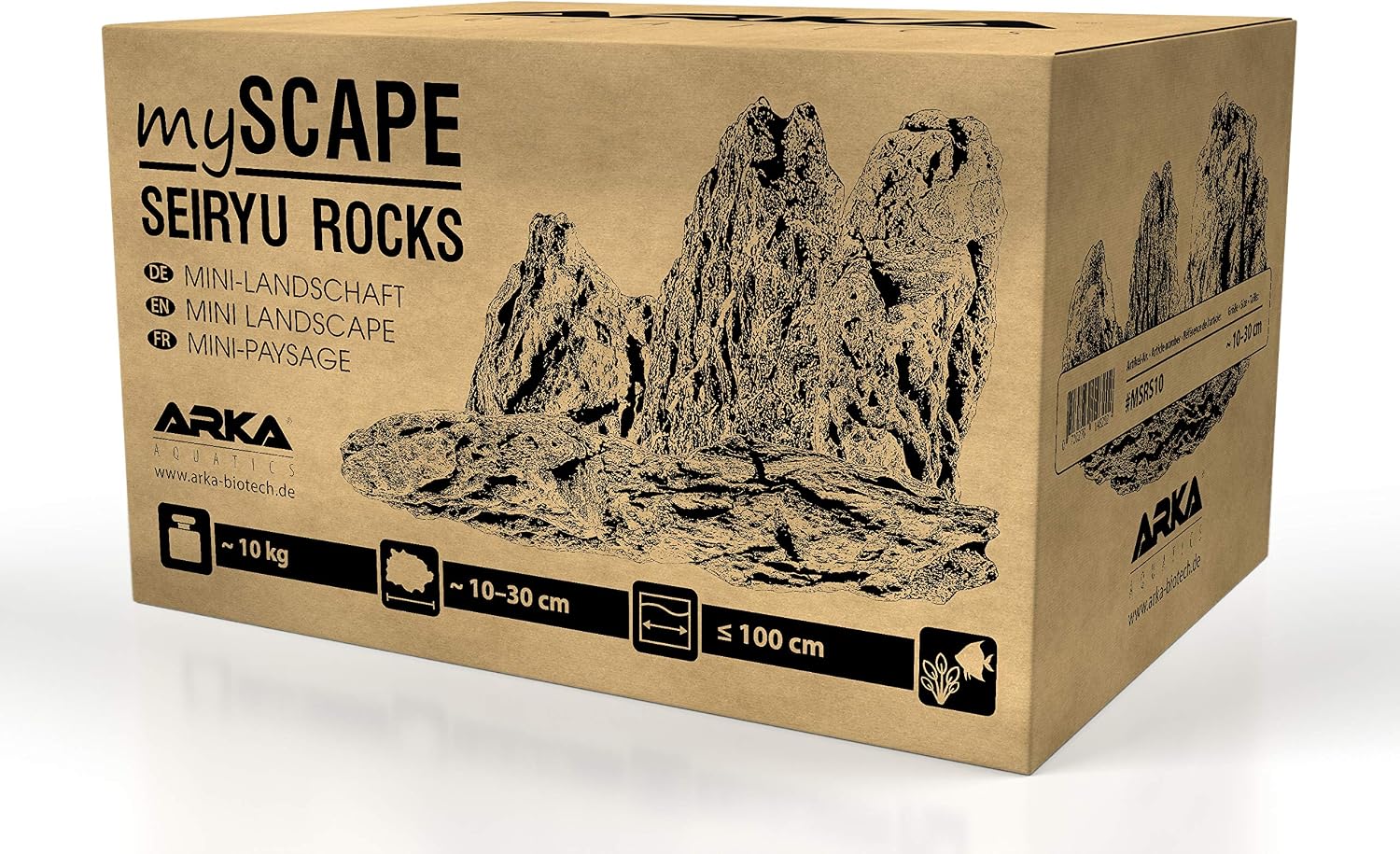 Detalle de ARKA myScape-Rocks Seiryu Mini Landscape Natural Aquarium Rock, 10 kg