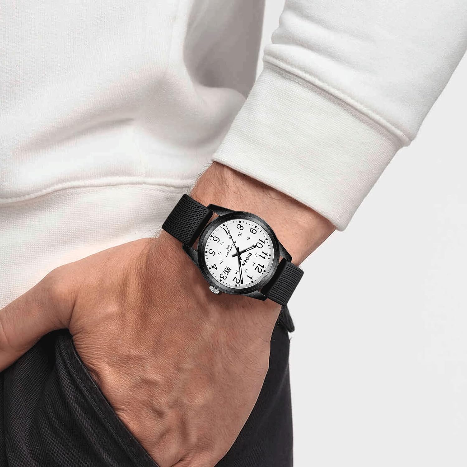 Thumbnail 6 de Herren Quarz-Armbanduhr 30 m Wasserdicht