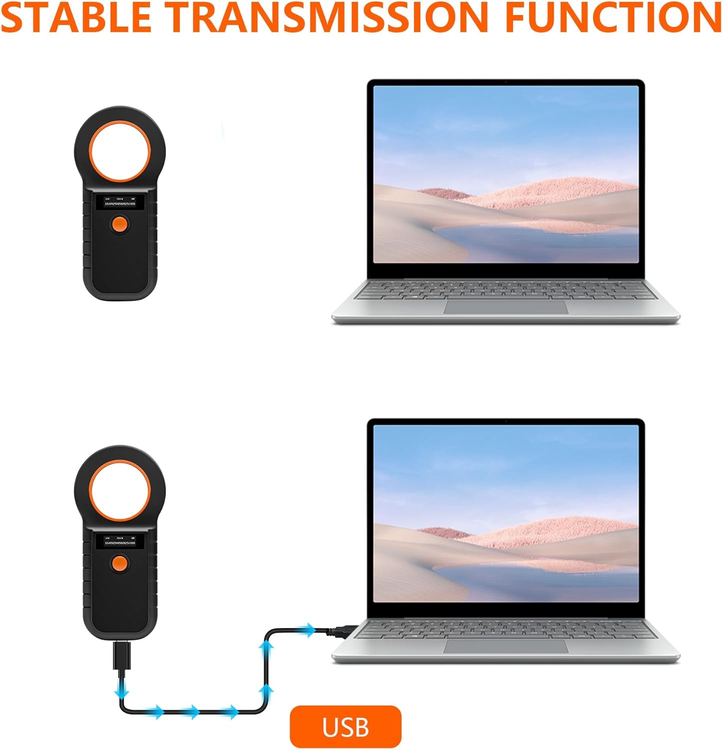 Detalle 2 de Gbformat Haustier Mikrochip-Scanner OLED