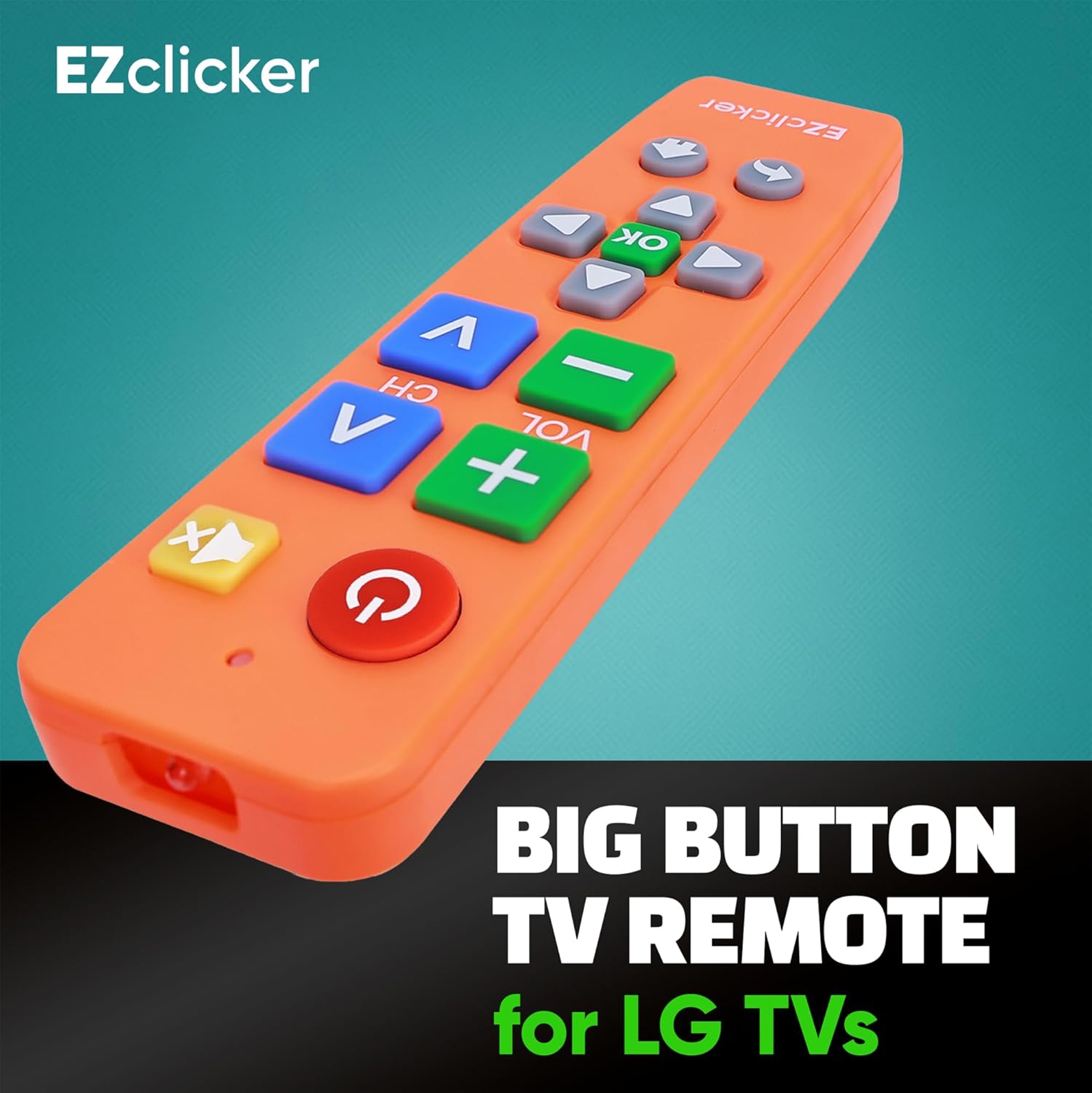 Detalle de LG Replacement TV Remote with Big Orange Buttons (LG TVs Only)