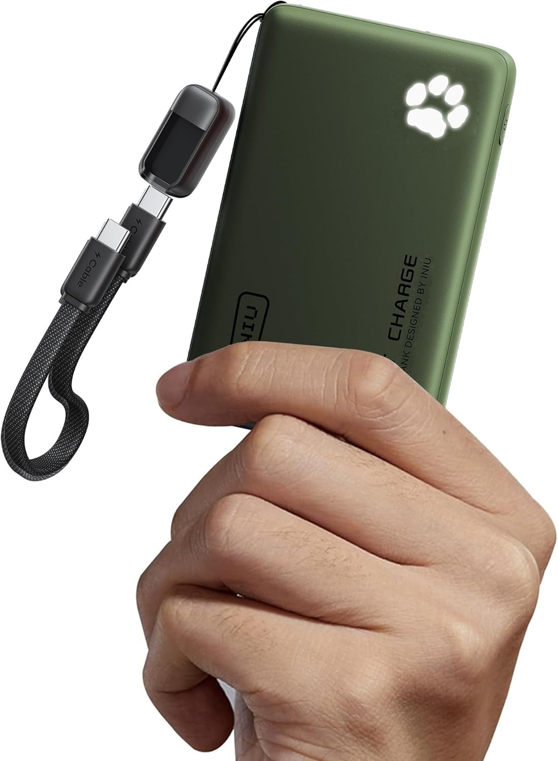 Detalle de INIU Portable Charger: Ultra Thin 10000mAh, 45W PD Power Bank