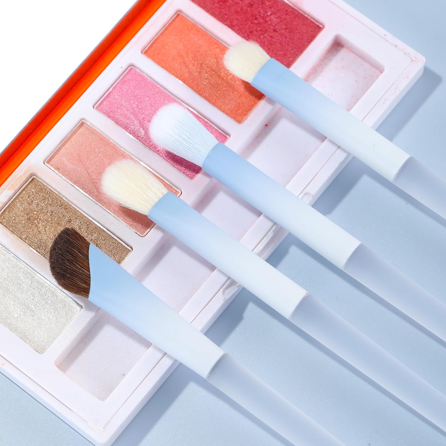 Detalle 2 de MSQ Makeup Brush Set, 10 Pieces with Dual-Fibre Bristles and Carrying Bag