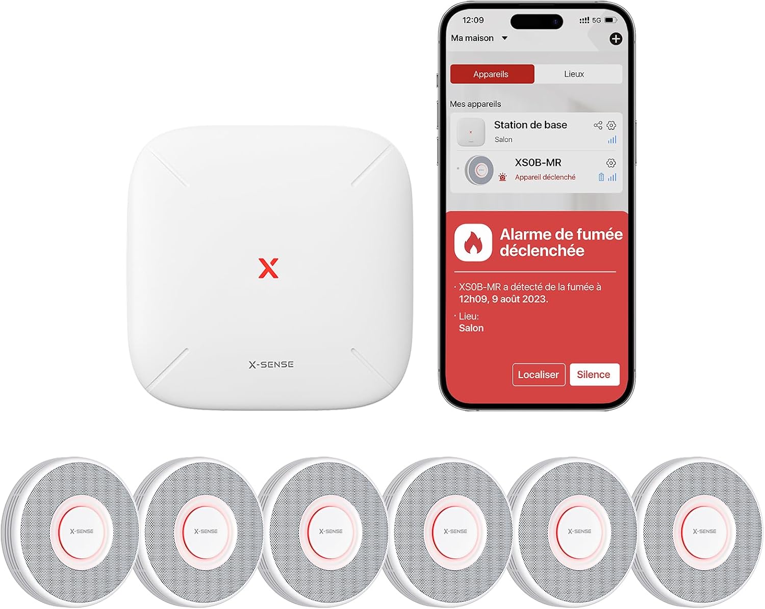 Detalle de X-Sense XS0B-MR61 Détecteur de fumée connecté 10 ans