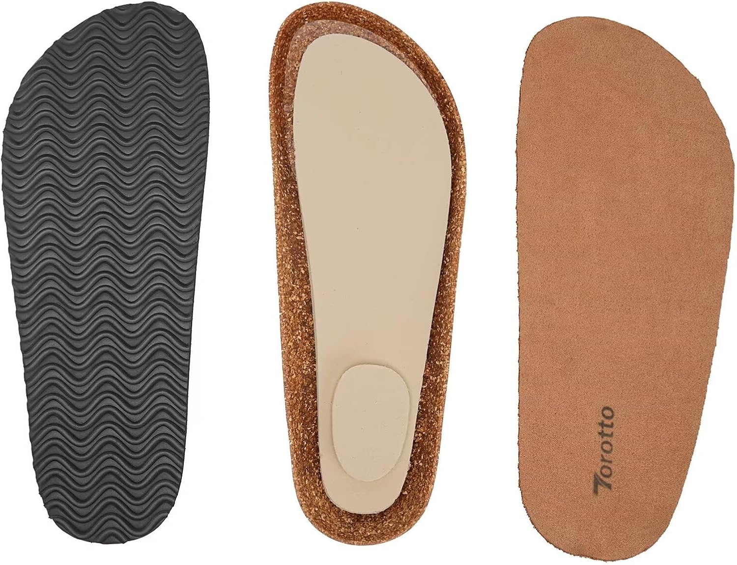 Detalle de Torotto Herren Pantoletten & Sandalen Hausschuhe – flache Latschen als bequeme Sommer-Schlappen