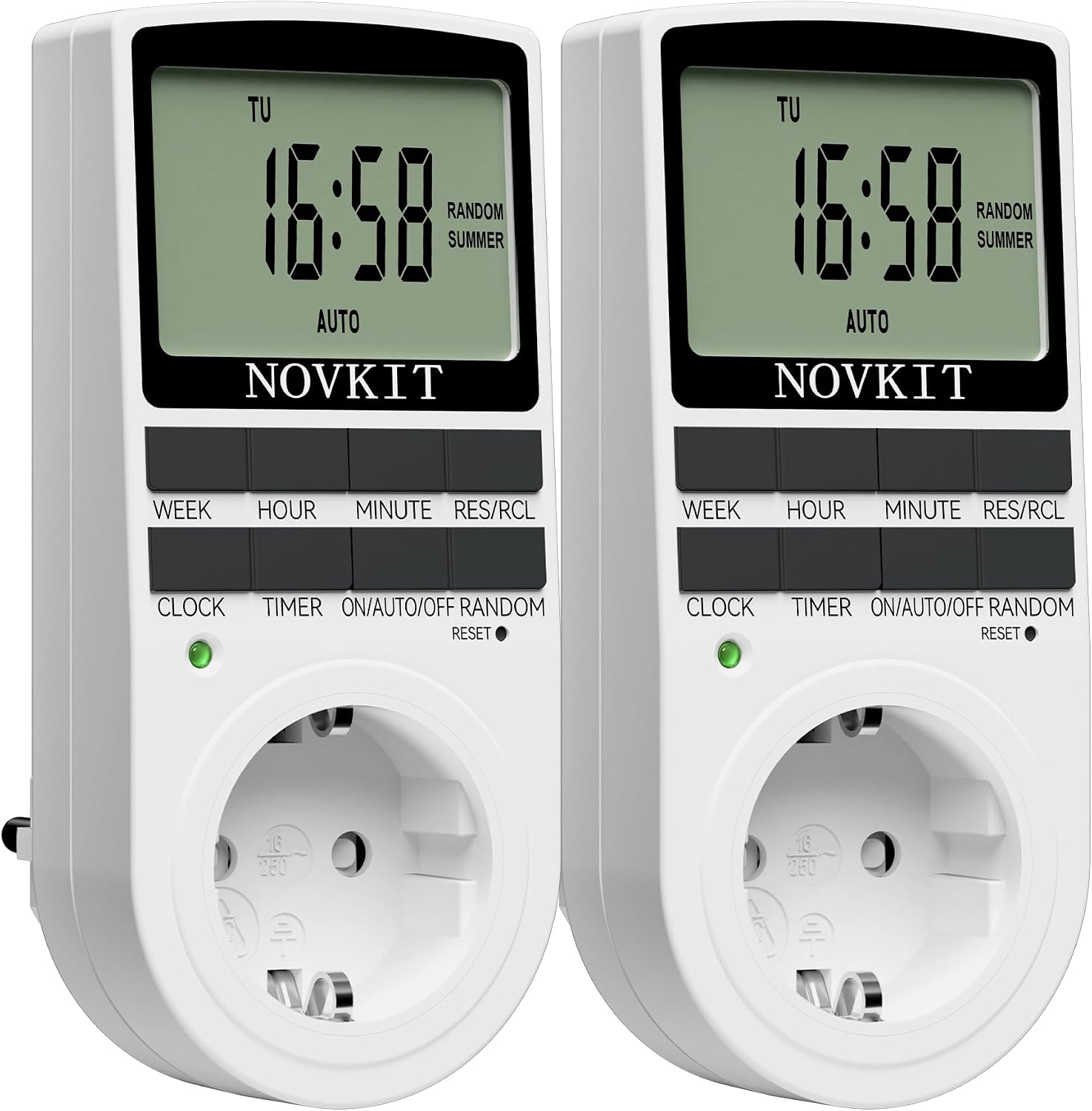 NOVKIT digitale Zeitschaltuhr 10 Programme ⏱