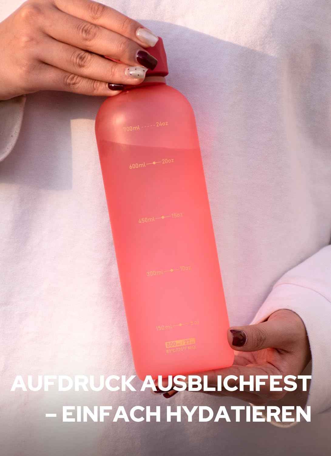 Detalle de Opard Slim Trinkflasche 800 ml mit Sprudel