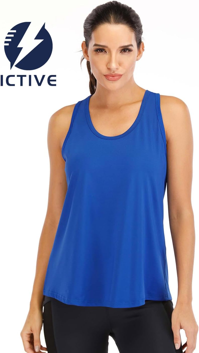 Detalle de ICTIVE Débardeur Sport Femme Ample — Dos nu en maille respirante, léger et polyvalent