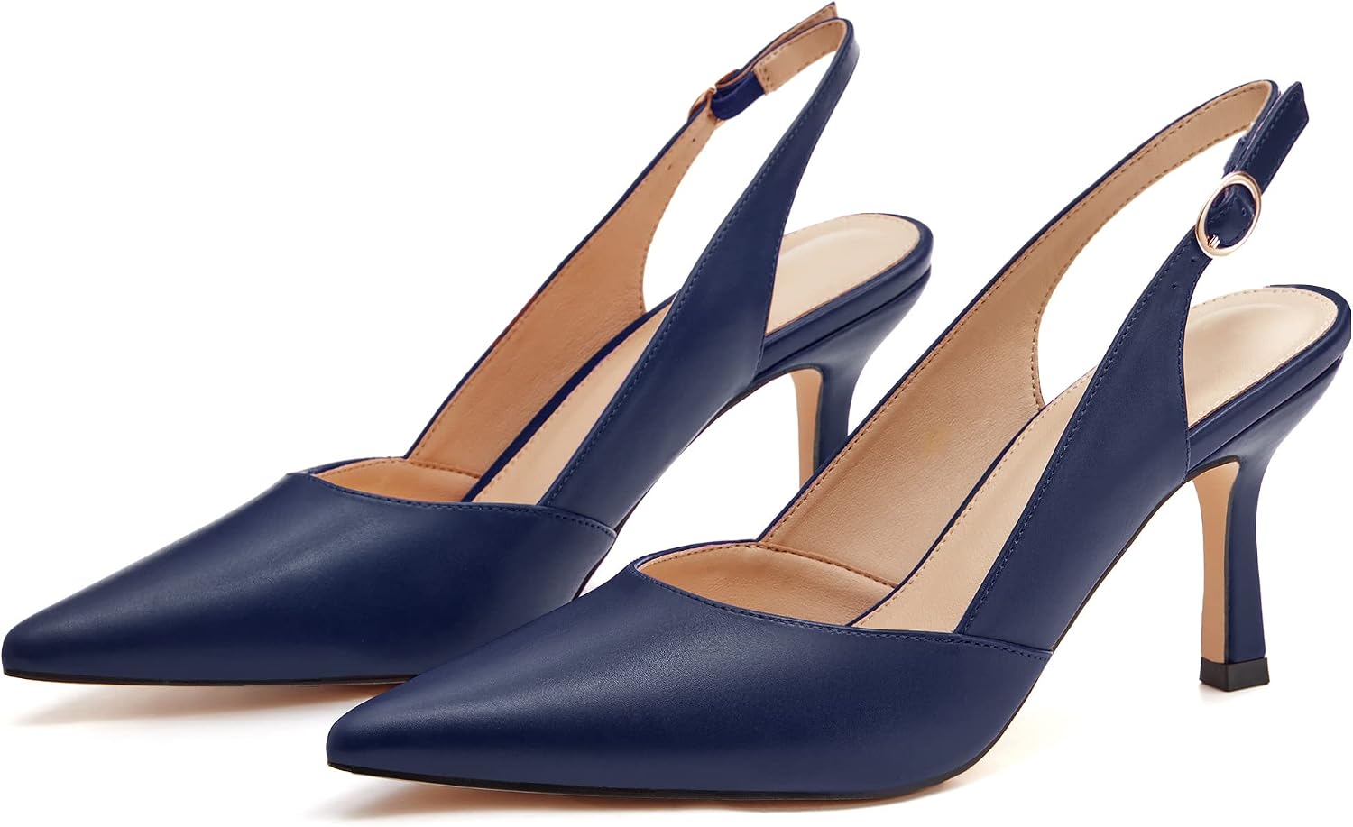 Detalle de Coutgo Slingback Kitten Heels 2.75-inch heel