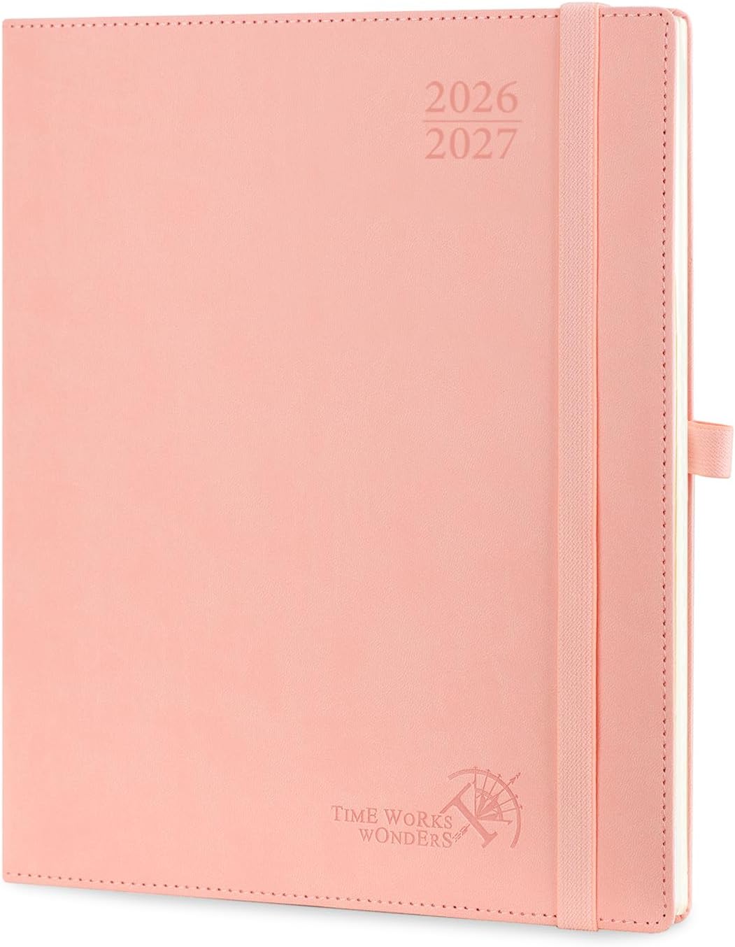 Detalle de PRONOUNCEDly practical POPRUN 2026–2027 Academic Diary Week to View Large (Pink)