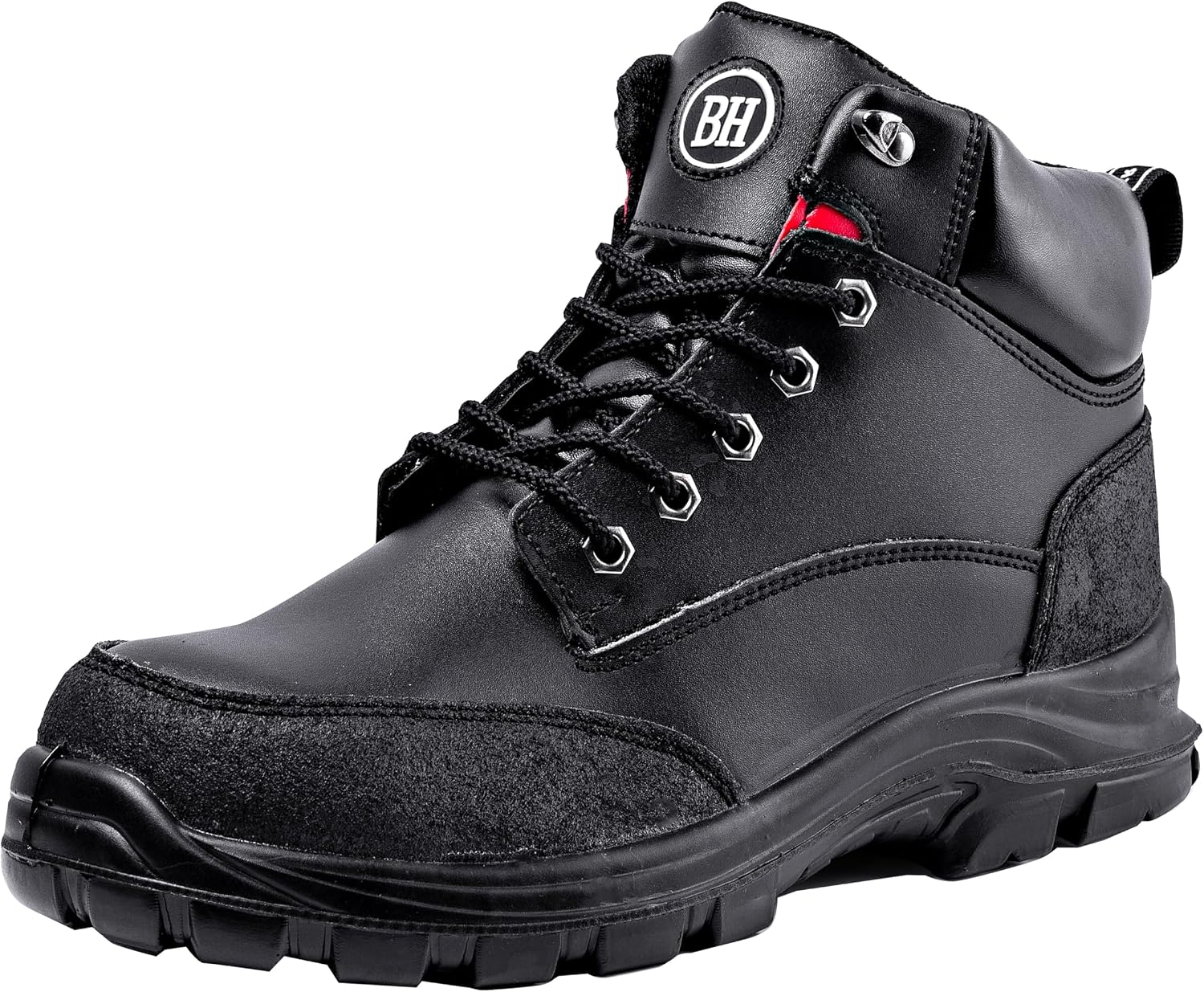 Detalle de Black Hammer Mens Safety Boots Steel Toe Cap S3 SRC Work Shoes Ankle Leather 7700 Black