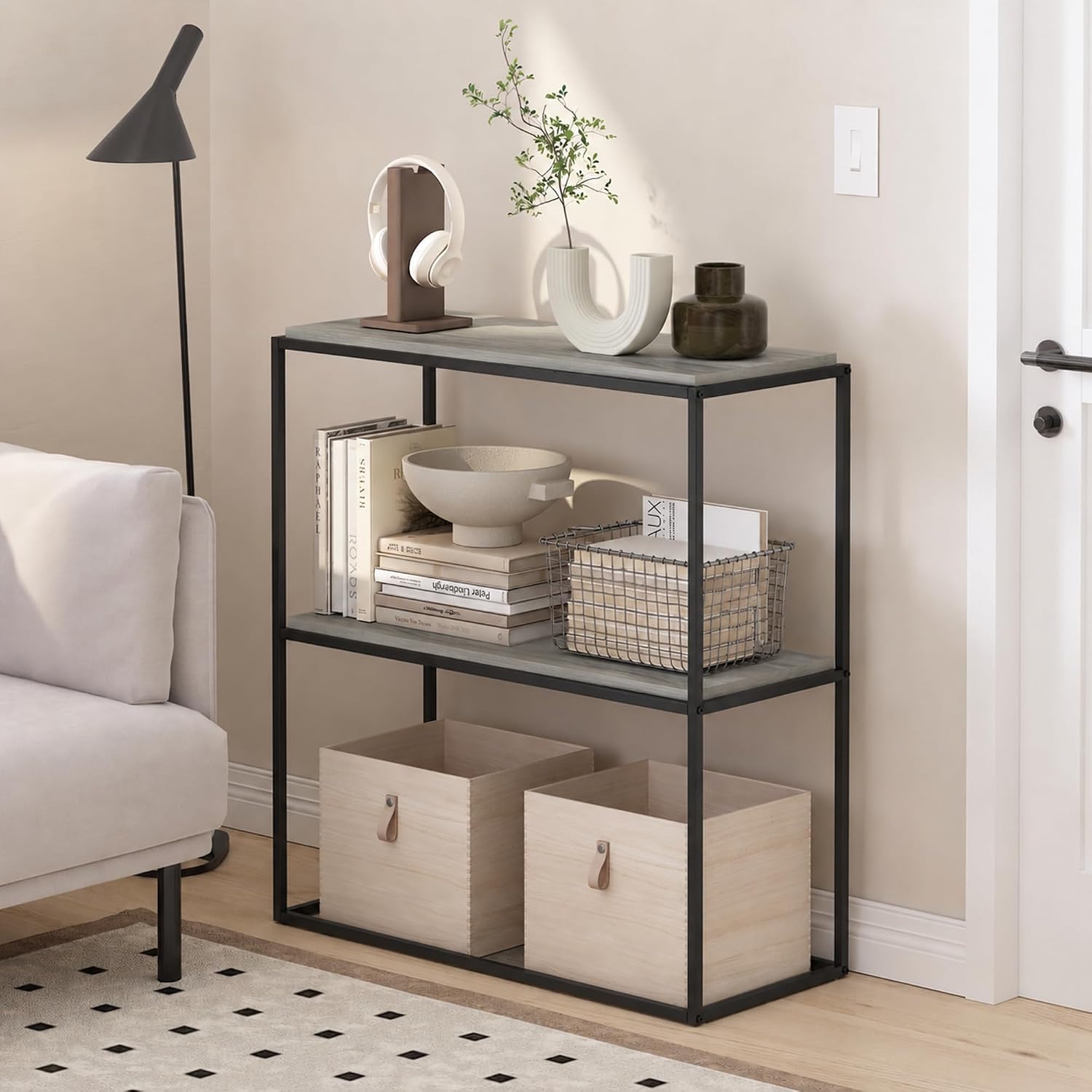Detalle de Furinno 2-Tier Bookshelf