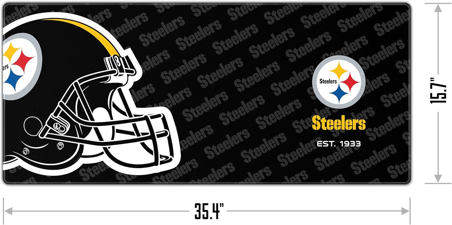 Detalle de YouTheFan NFL Logo Series Deskpad (Official Team Colors & Non-Slip Backing)
