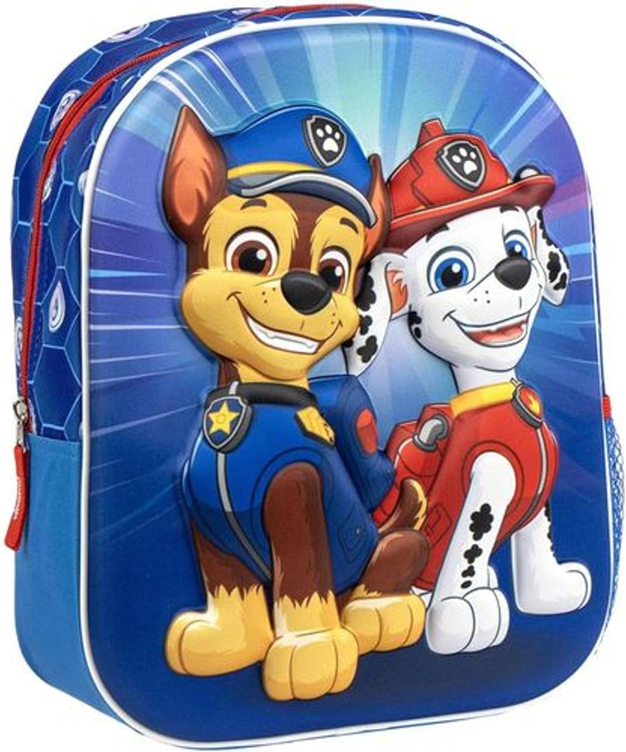 Detalle de Sac à dos Paw Patrol pour enfants avec motif 3D Chase et Marshall