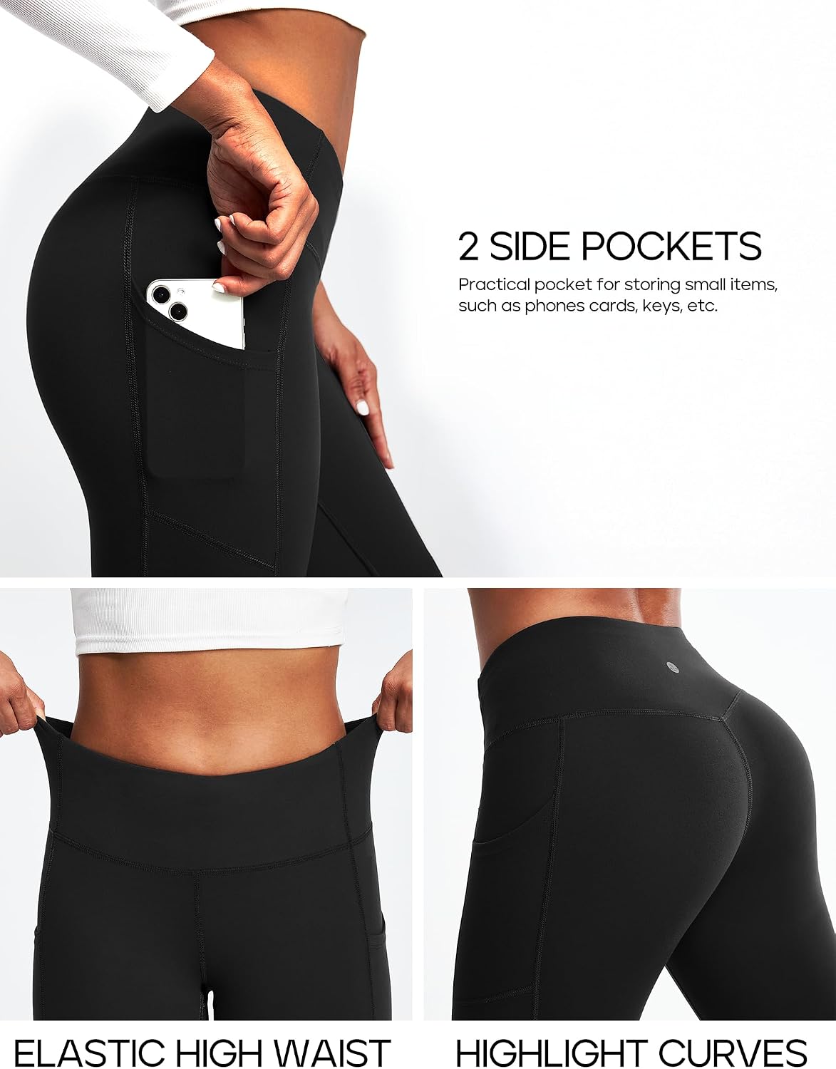 Thumbnail 4 de Heathyoga Fleece Lined Leggings High-Waisted with Pockets