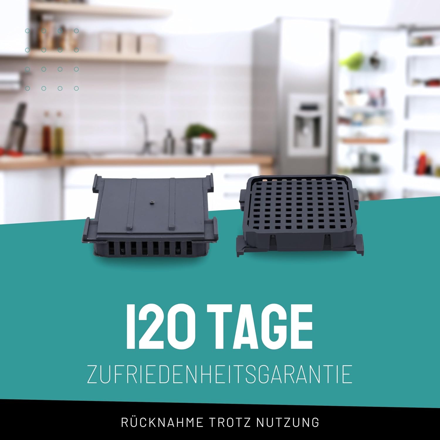 Thumbnail 4 de FilterBase Fresh Air Filter für Liebherr Kühlschrank – 49 x 45 x 10 mm, 2025 Modell