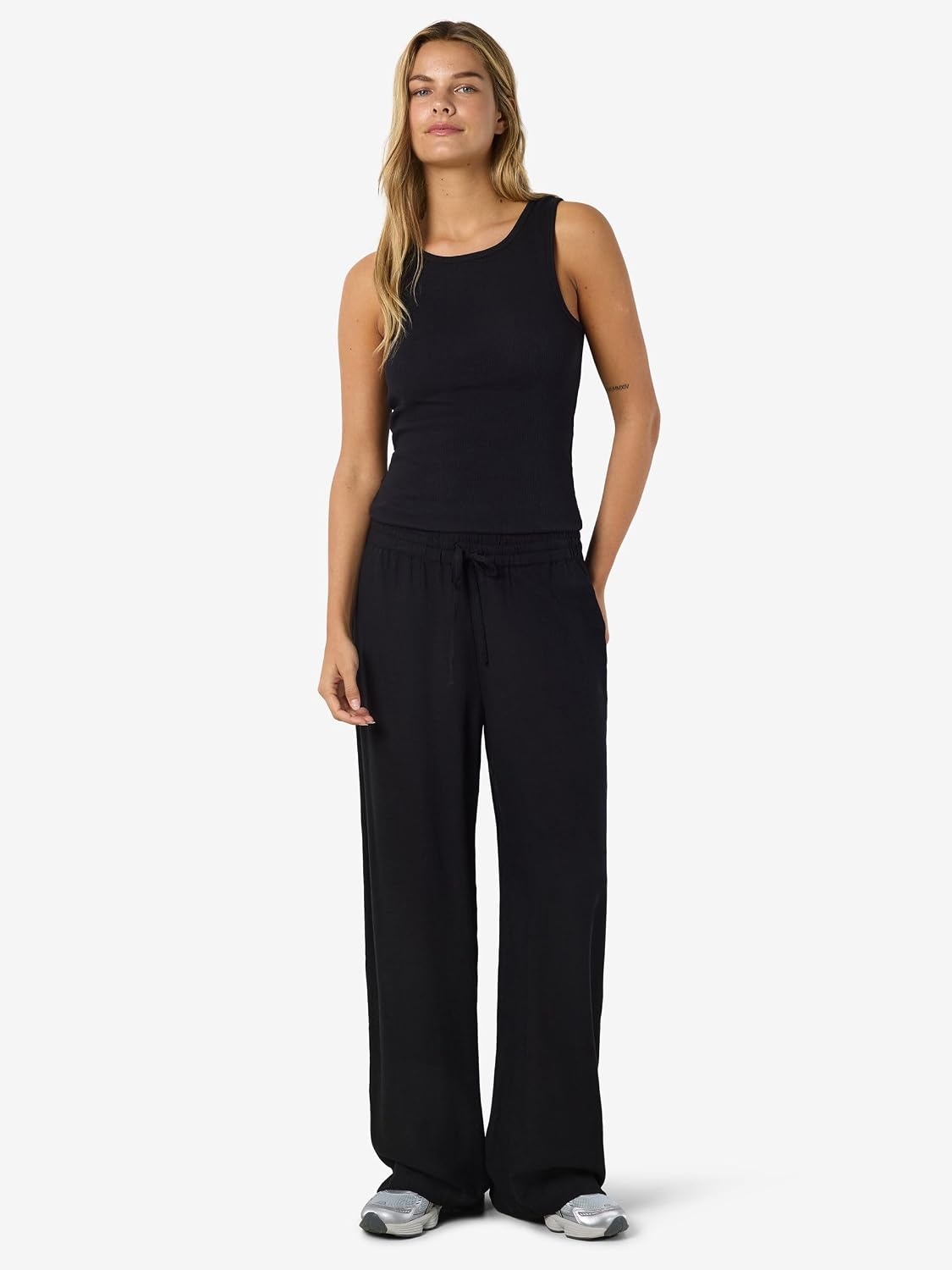 Thumbnail 6 de NOISY MAY Pantalon Large Coupe décontractée – Toile de Jogging, Lin